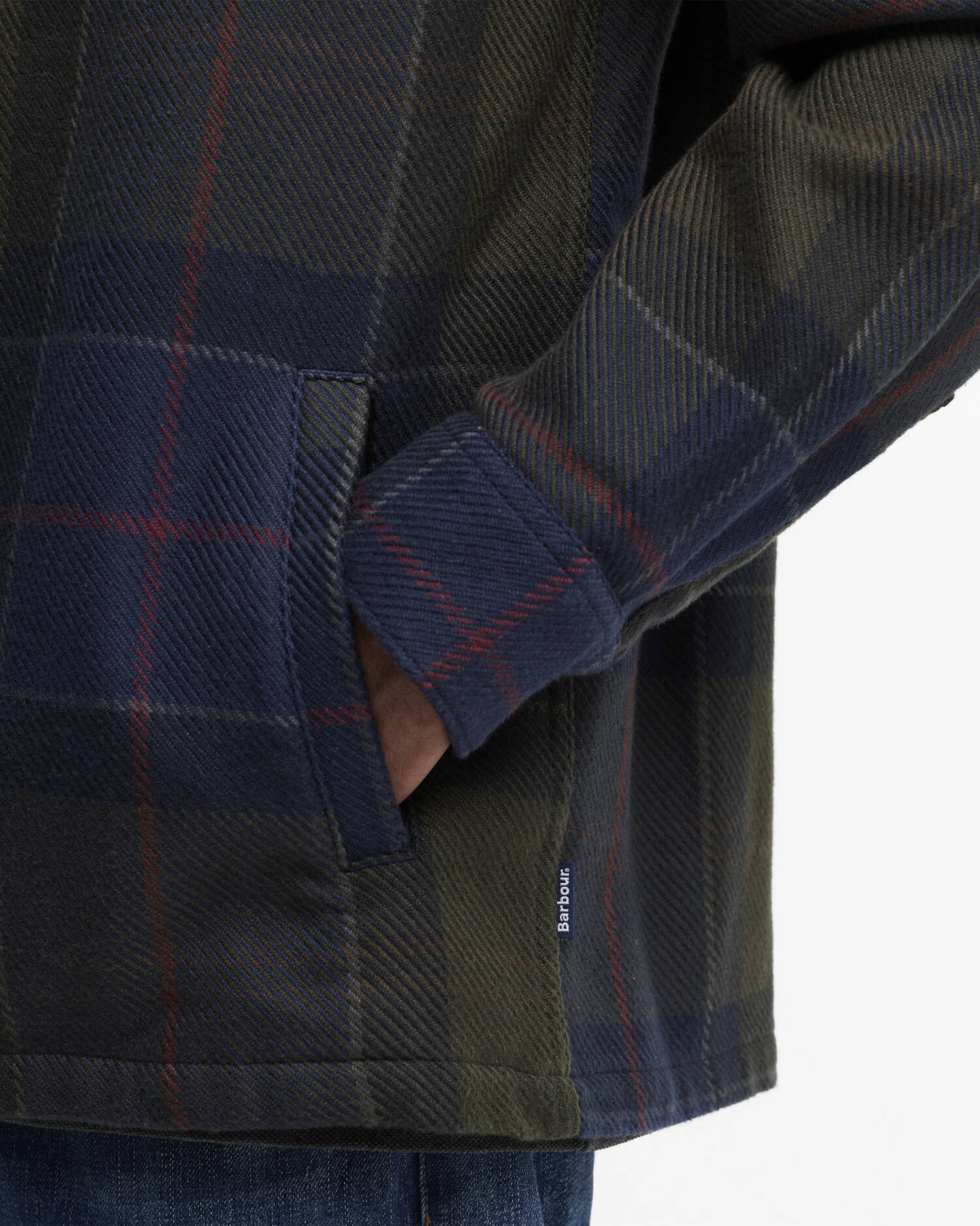 Barbour Overshirt Oversized Tartan Shadow Classic Tartan image number 4