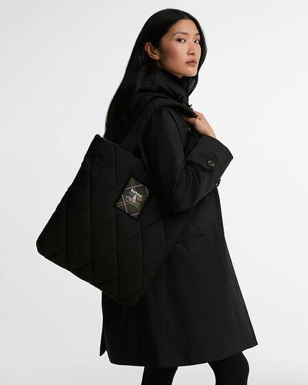 Borsa tote trapuntata Connie Black