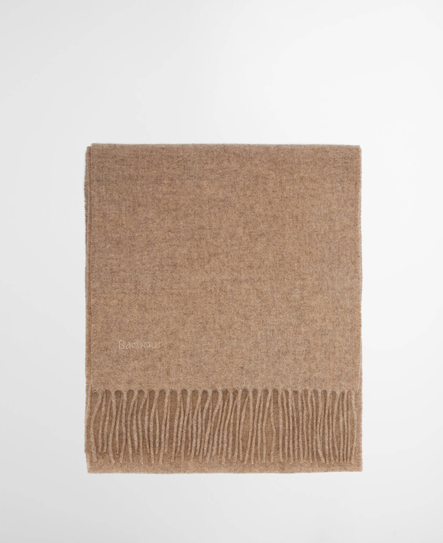 Lambswool Woven Scarf Oatmeal image number 1