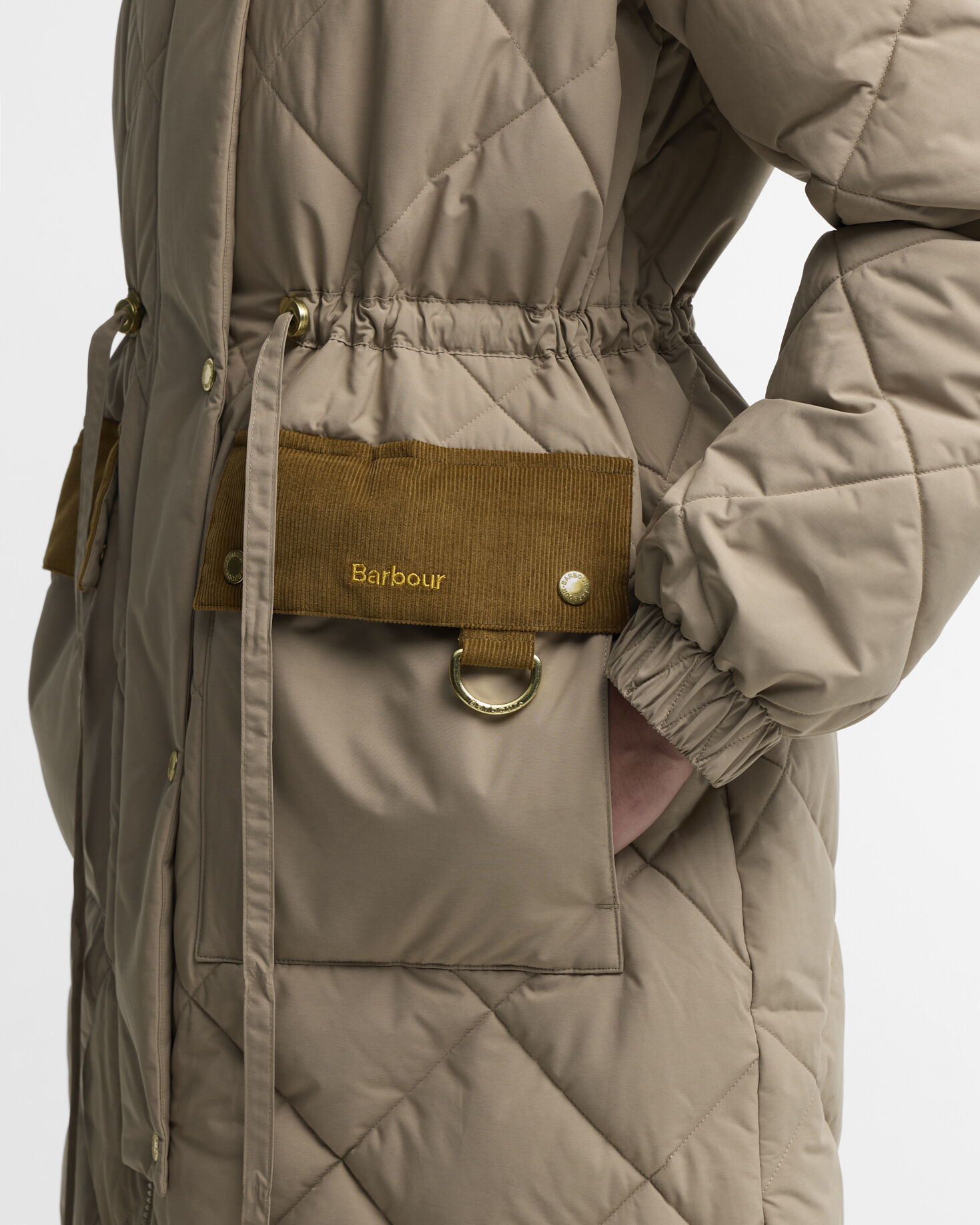 Alverstone Longline Puffer Jacket Lt Trench/Ancient
