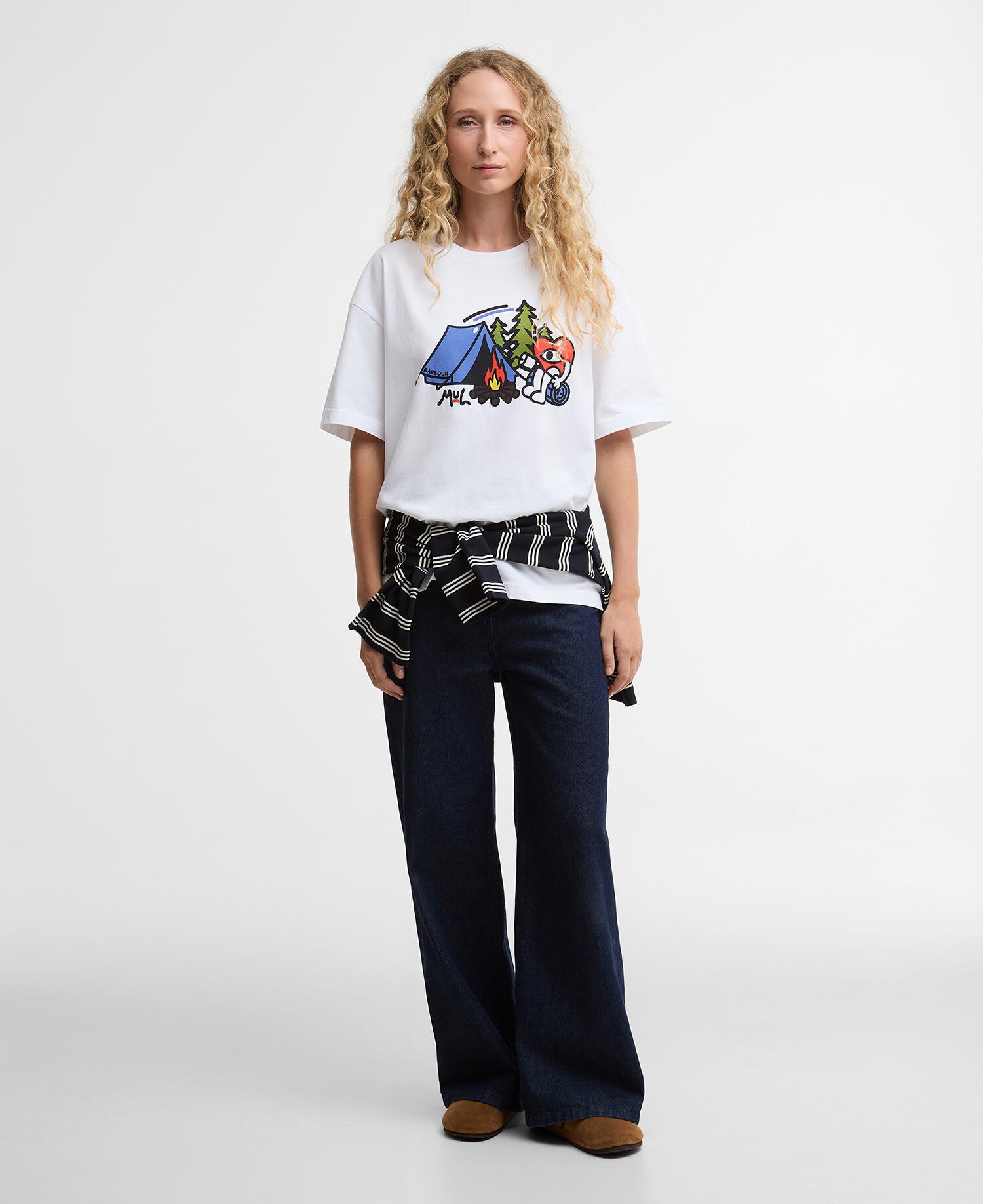 Barbour x Mul T-Shirt Grainger Oversized White