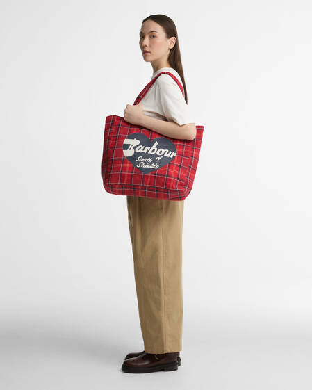 Heart Tote Bag Cardinal/Black