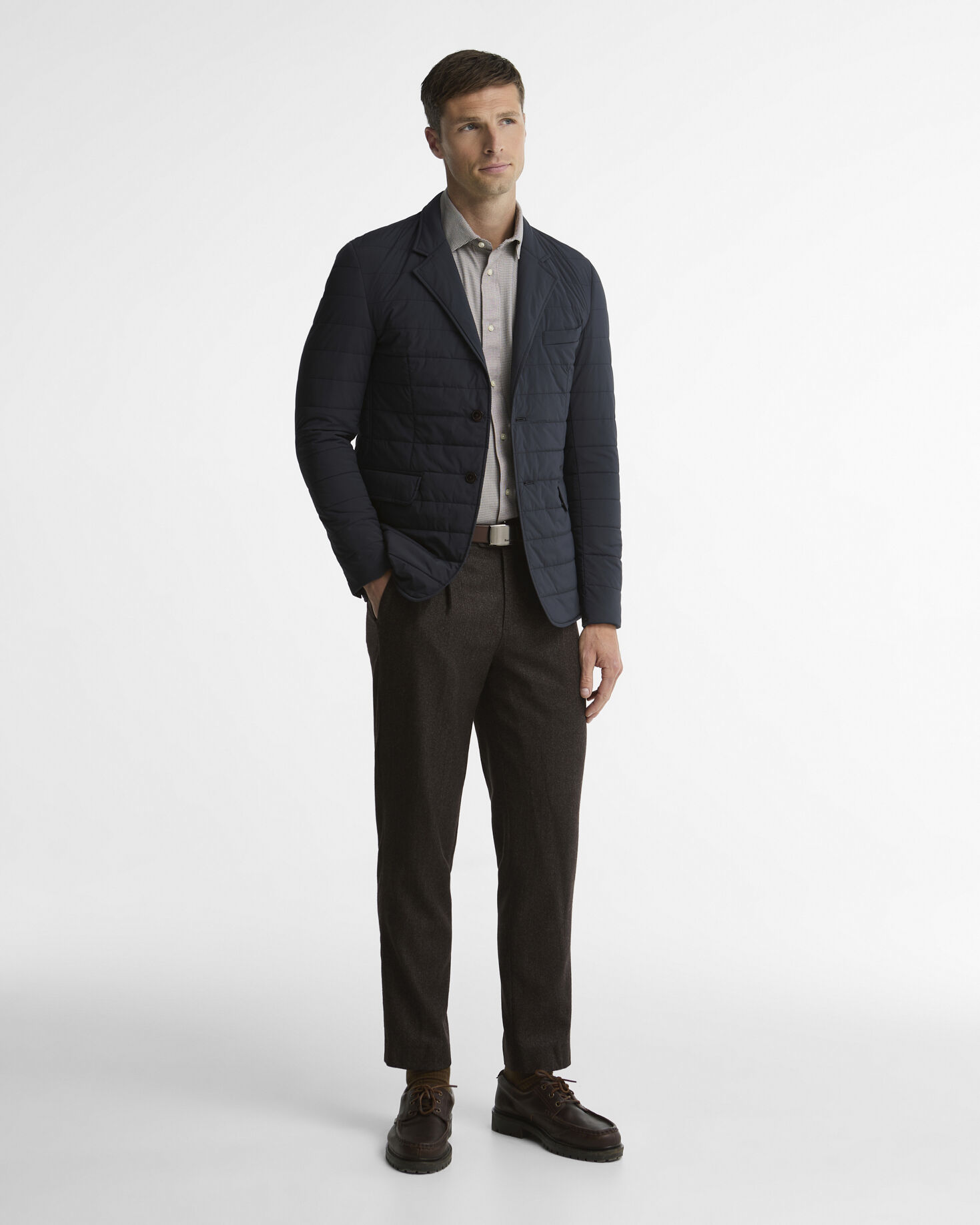 Palmo Quilted Jacket Navy