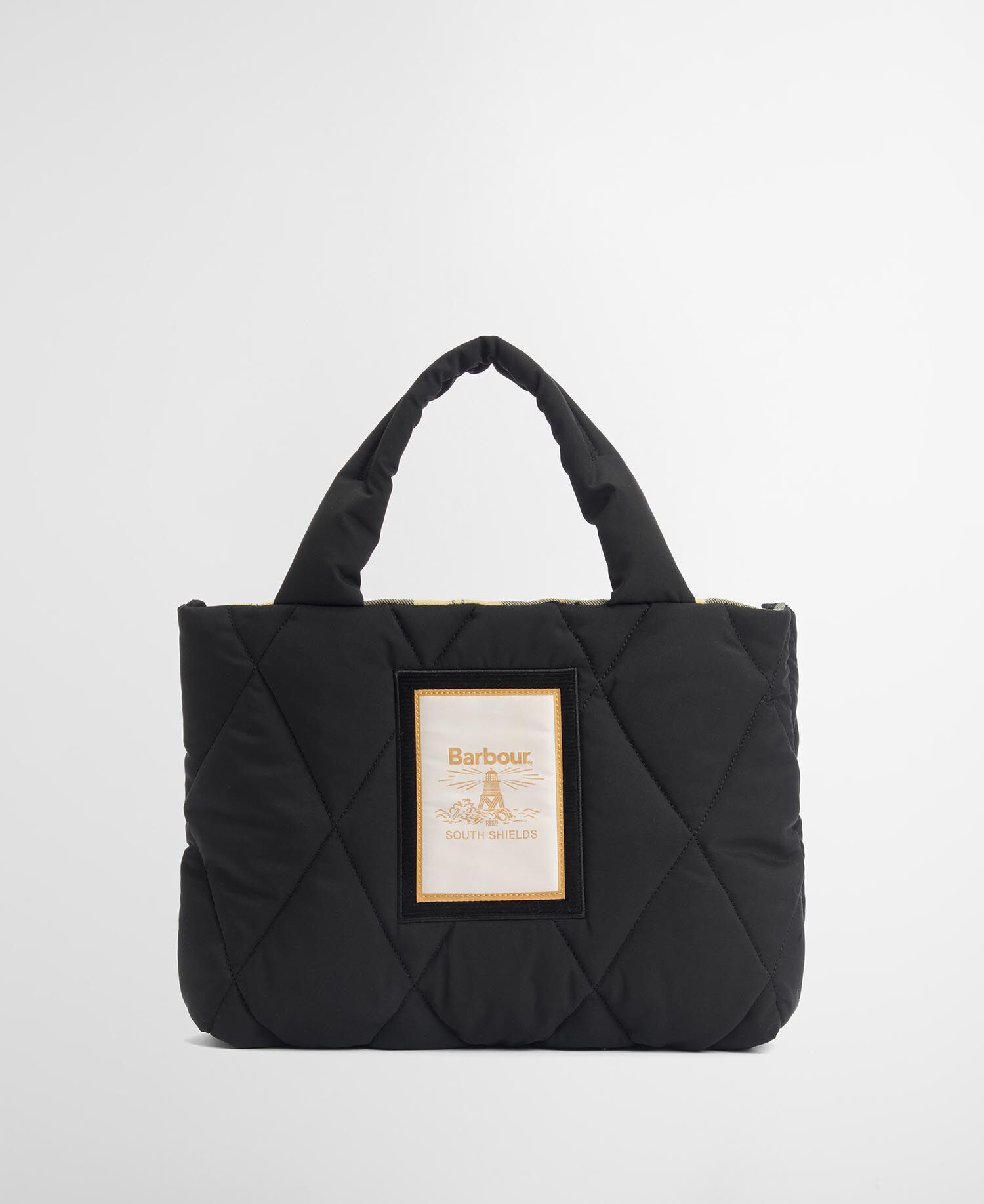 Mariah Quilted Mini Tote Bag Black/Ancient