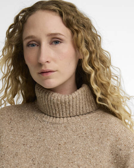Stanford Fleck Rollneck Wool Jumper Warm Trench