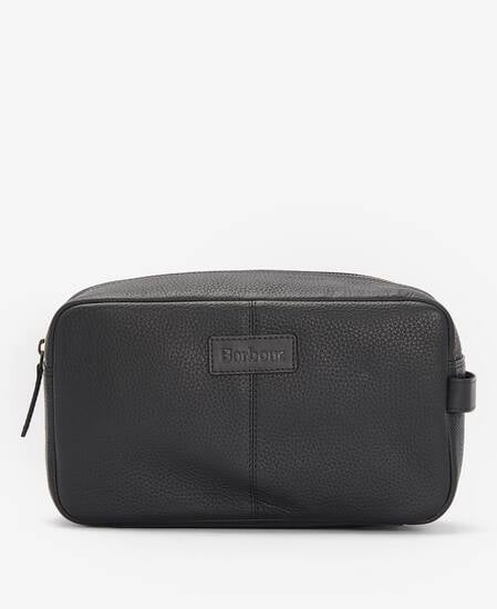 Highgate Leather Washbag Classic Black