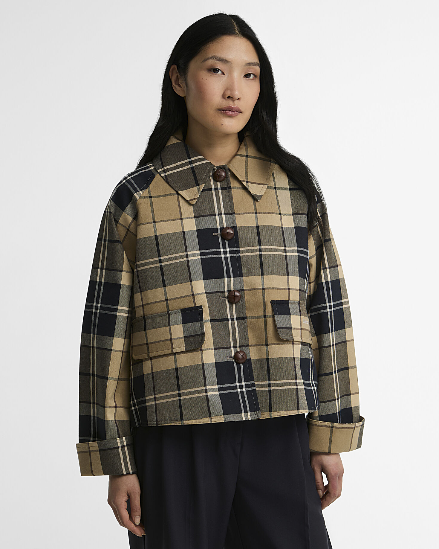 Delilah Tartan Showerproof Jacket Birchwood Dress