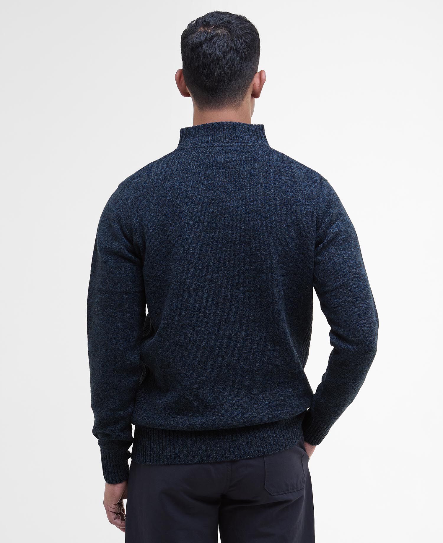 Maglione con mezza zip in lana d'agnello Essential