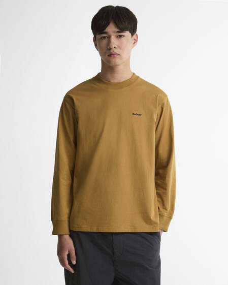 Logo Oversized Long-Sleeved T-Shirt Cumin