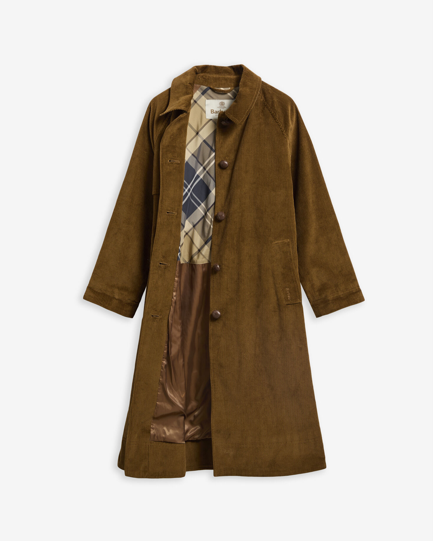 Antonella Cord Trench Coat Tan/Birchwood Dress