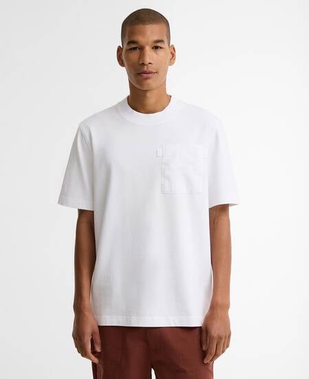 T-shirt con taschino Ivergill dalla vestibilit&agrave; comoda Bright White