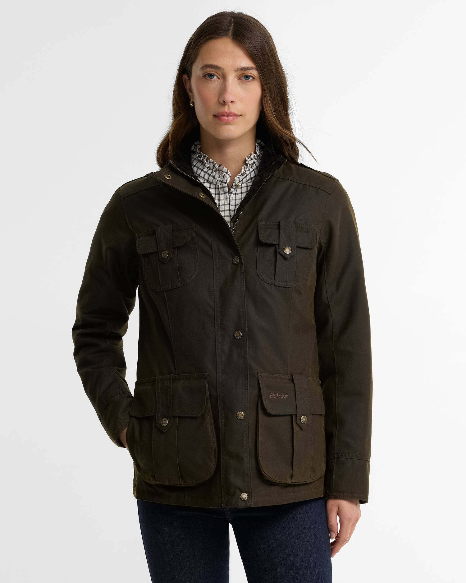 Winter Defence Waxed Jacket Olive-Classic image number 0