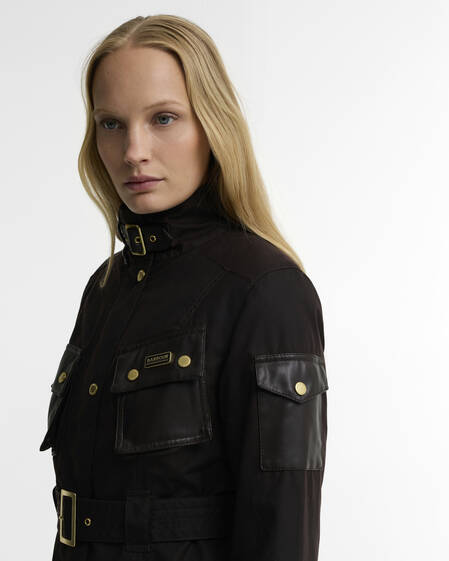 B.Intl Wachsjacke International Heritage Rustic/Truffle Northumberland Check