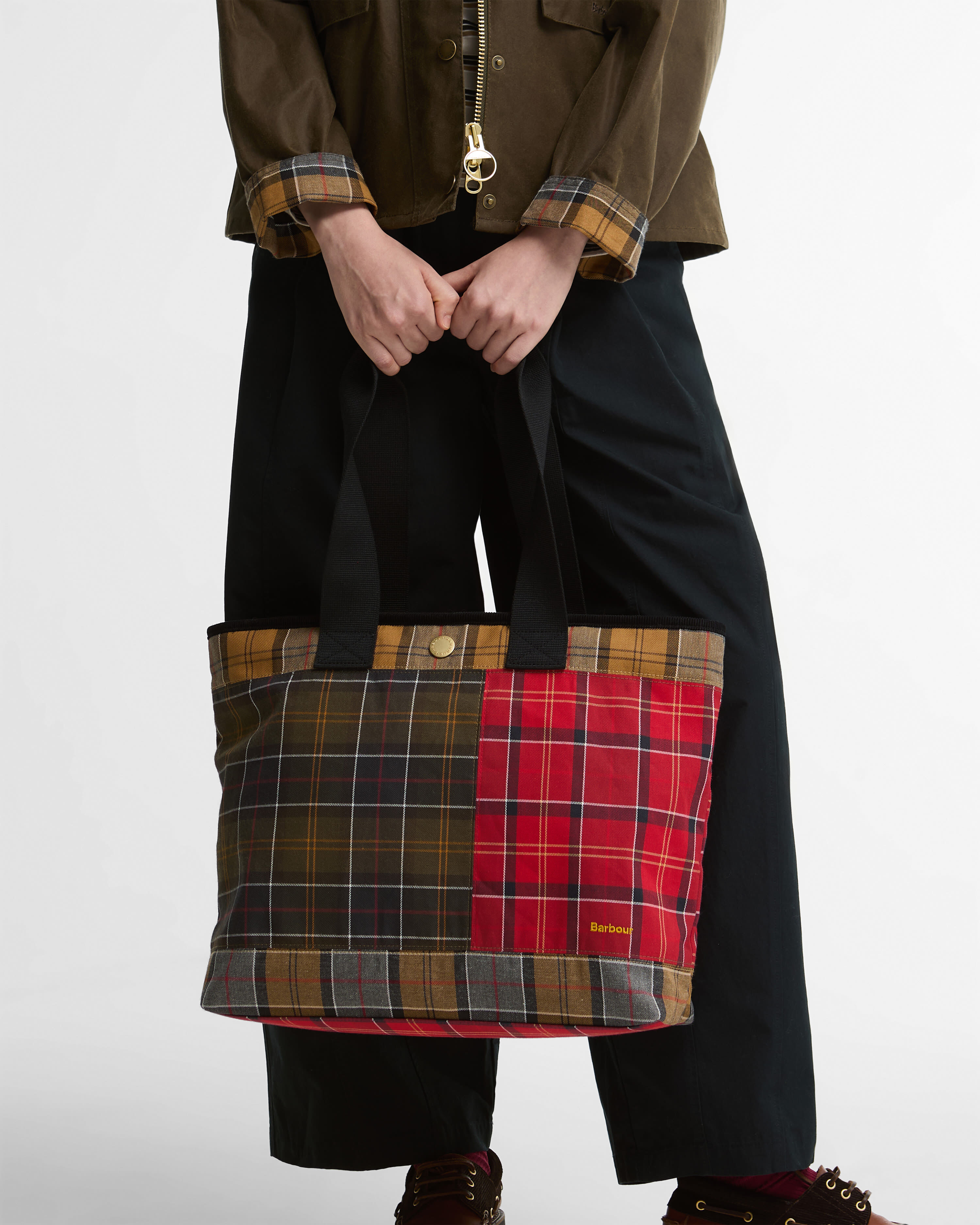 Mya Patchwork Tote Bag Classic/Cardinal/Dress