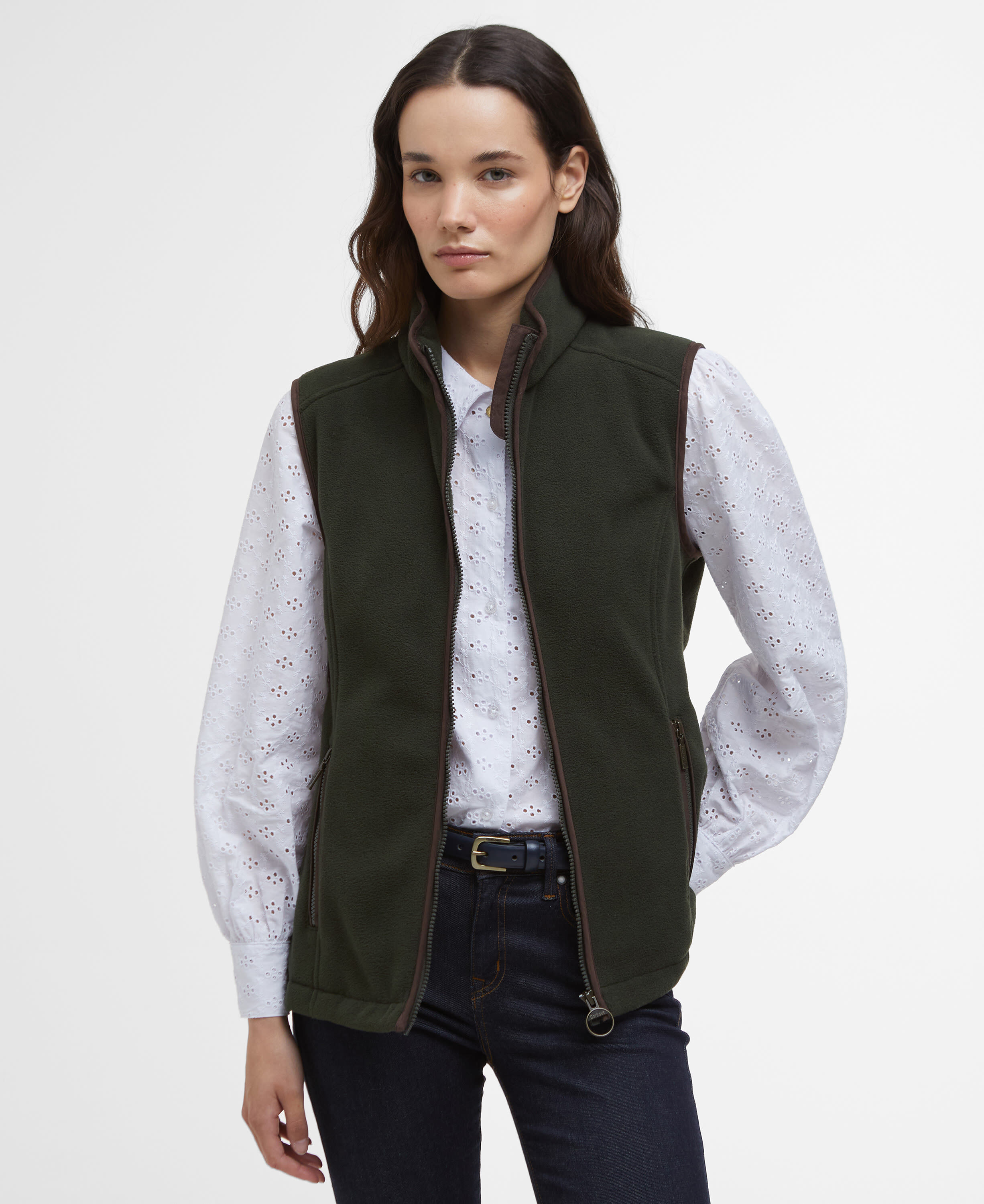 Country Colton Fleece Gilet Sage