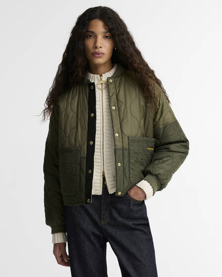 Ravenshill Reversible Quilted Jacket Olive/Fern/Ancient