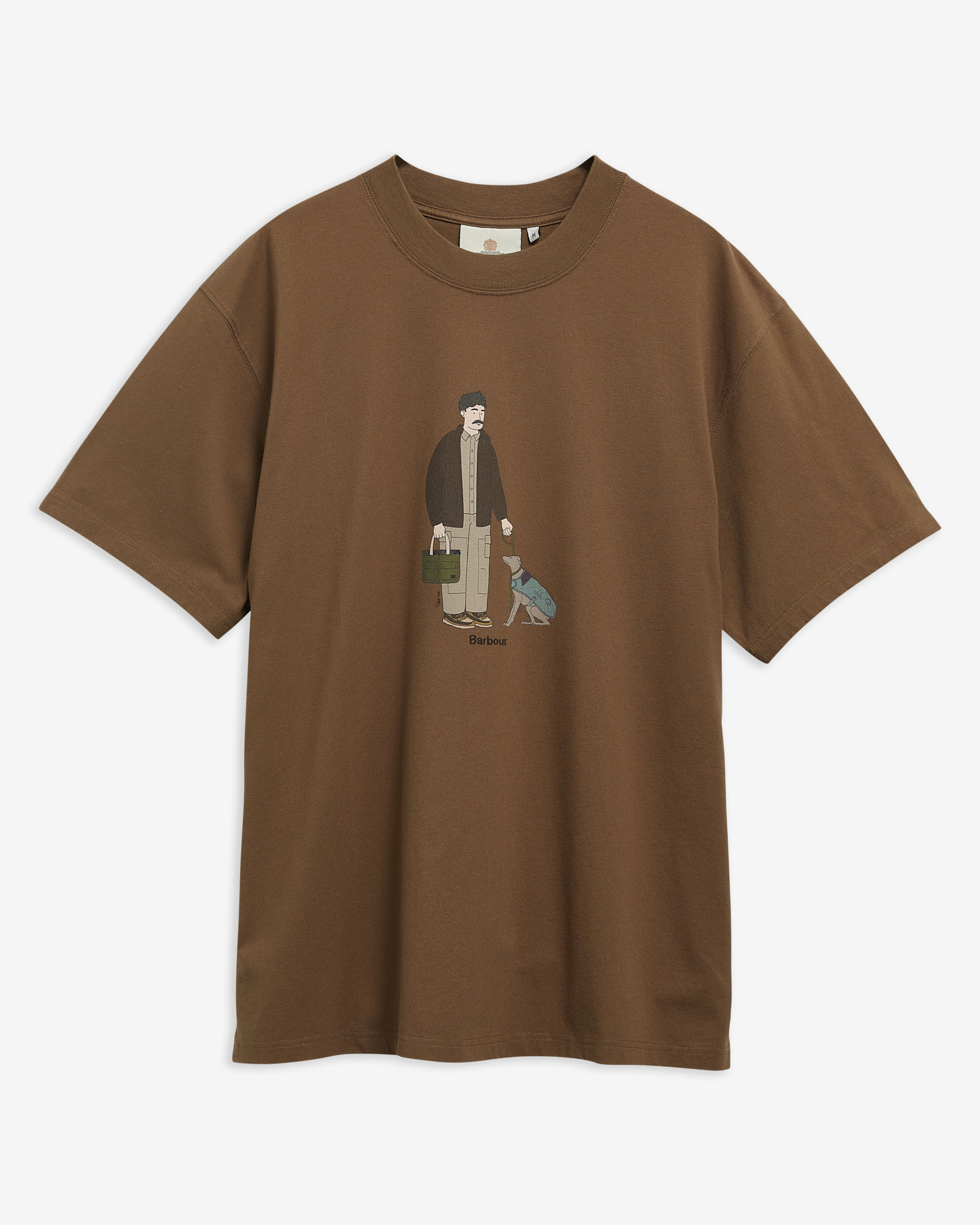 T-shirt oversize con stampa Fordyce Sepia