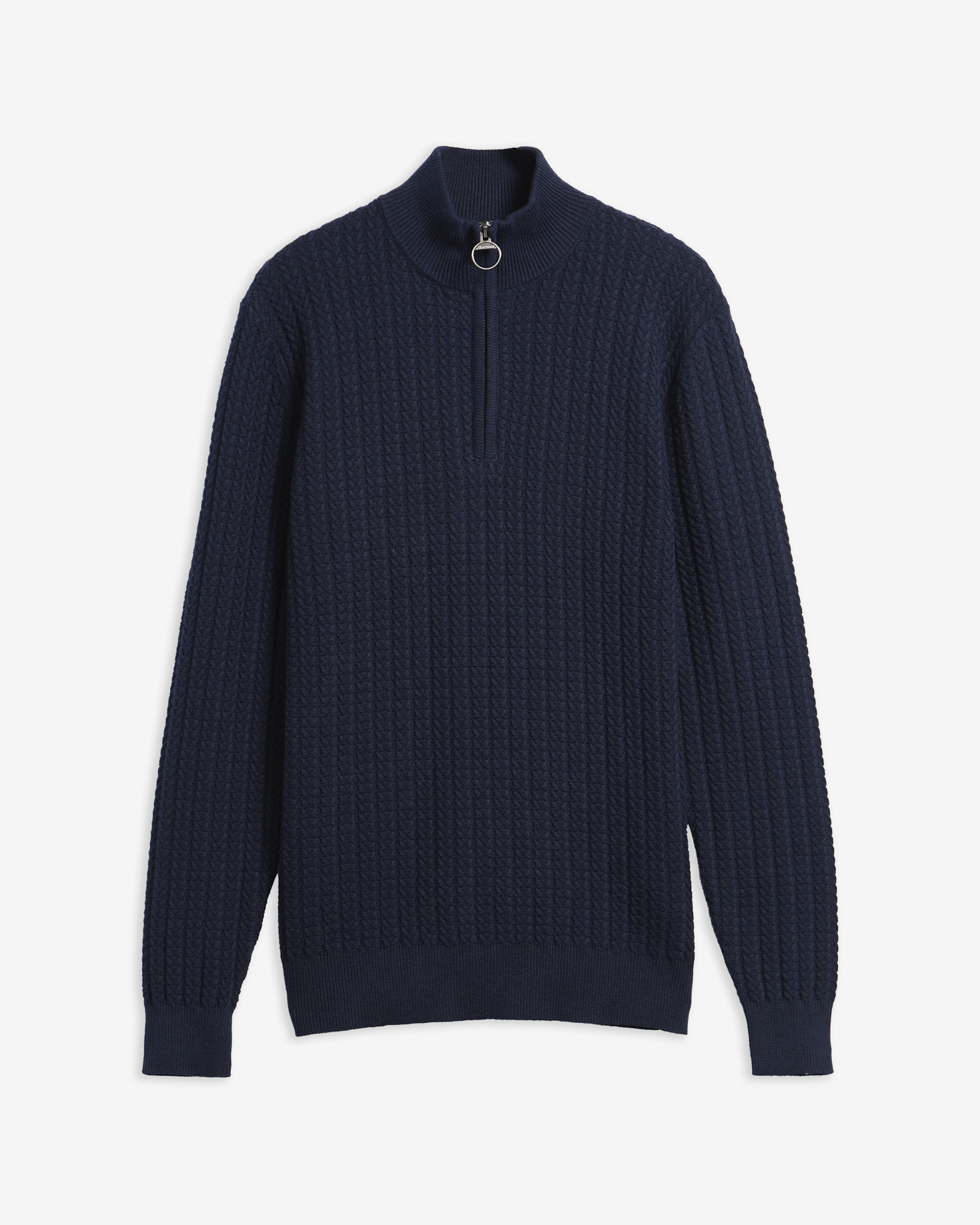 Herringbone Half-Zip Jumper Navy