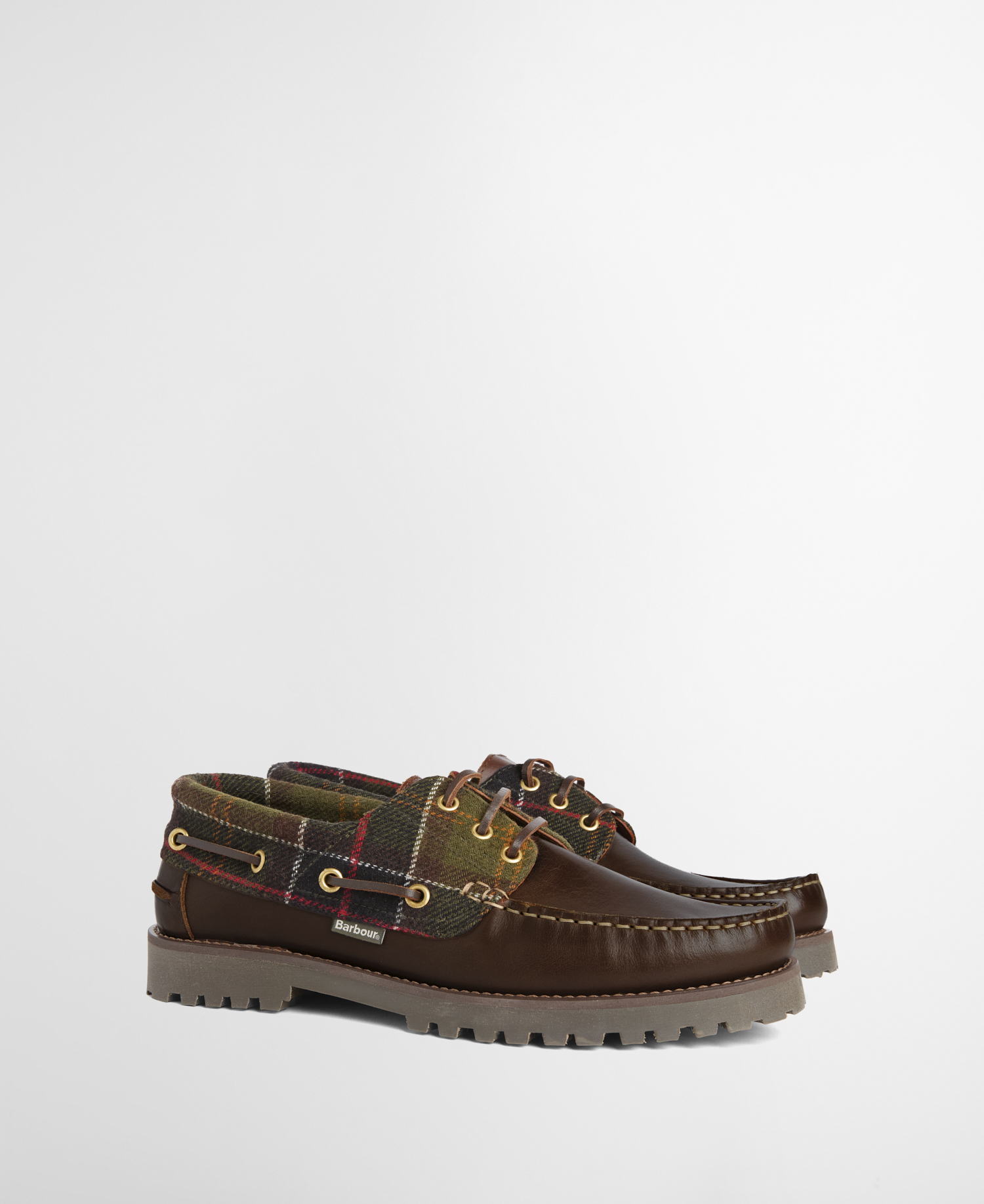 Re-Engineered Deck Boat Shoes Brown/Classic Tartan