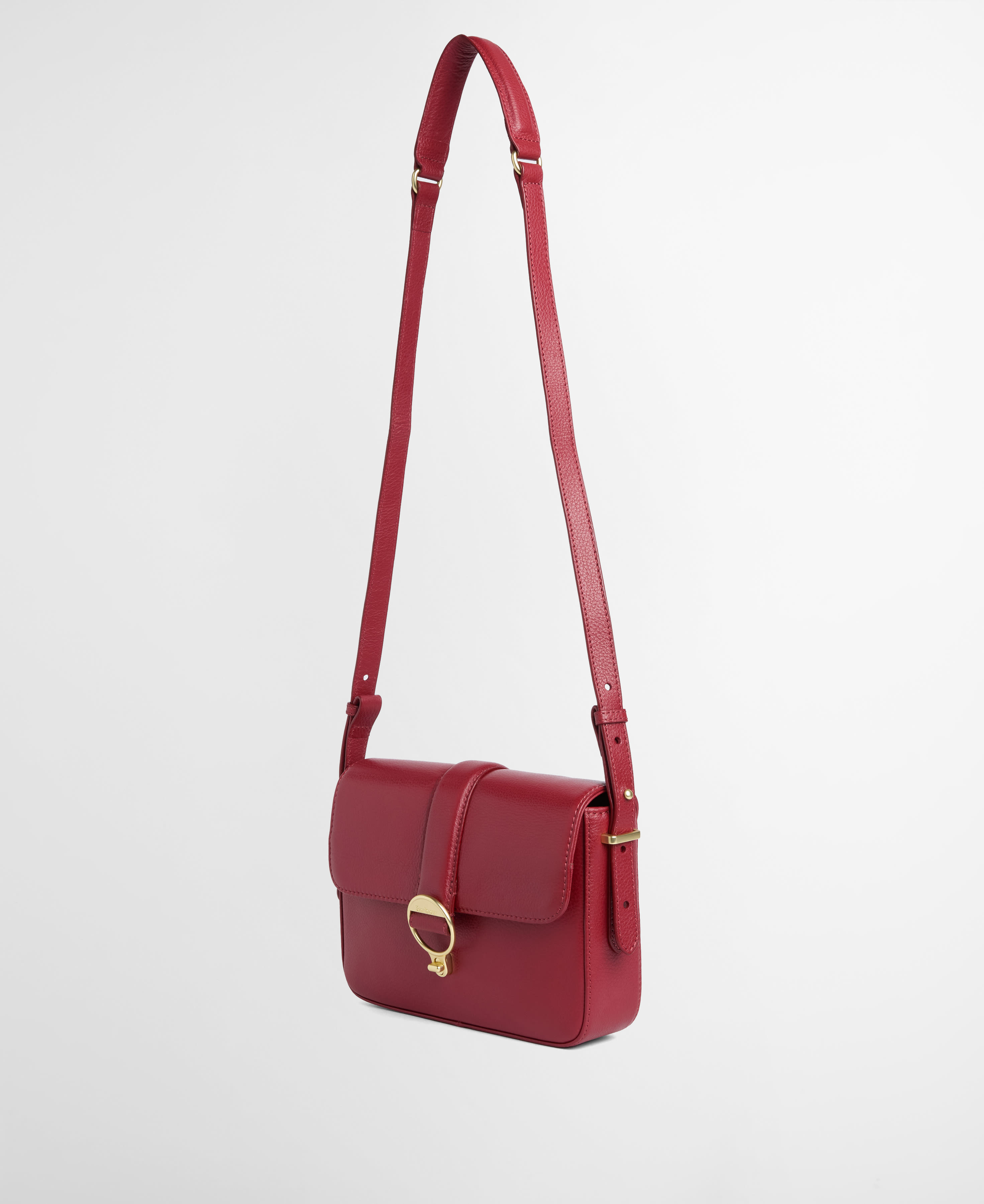Rosa Leather Crossbody Bag Red