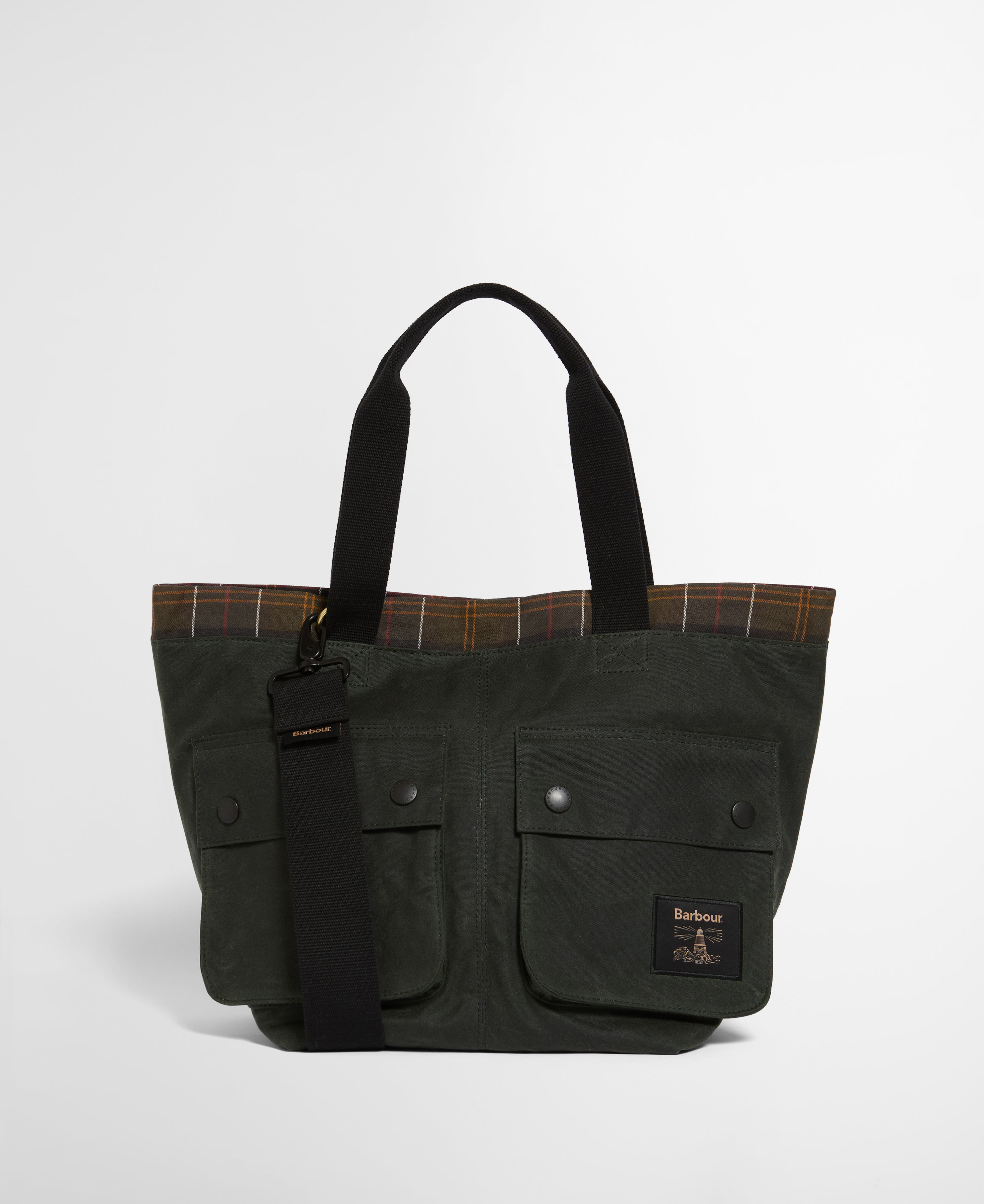 Borsa tote Field Carry-All in tessuto cerato Sage/Classic