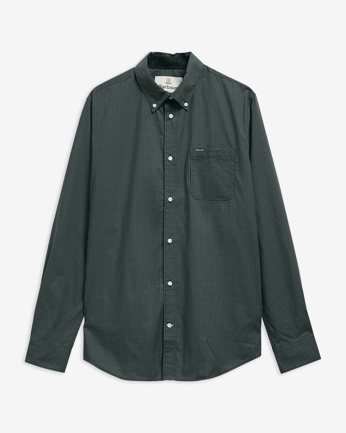 Barbour Hemd Harbourwall Tailored Fit Sycamore Green