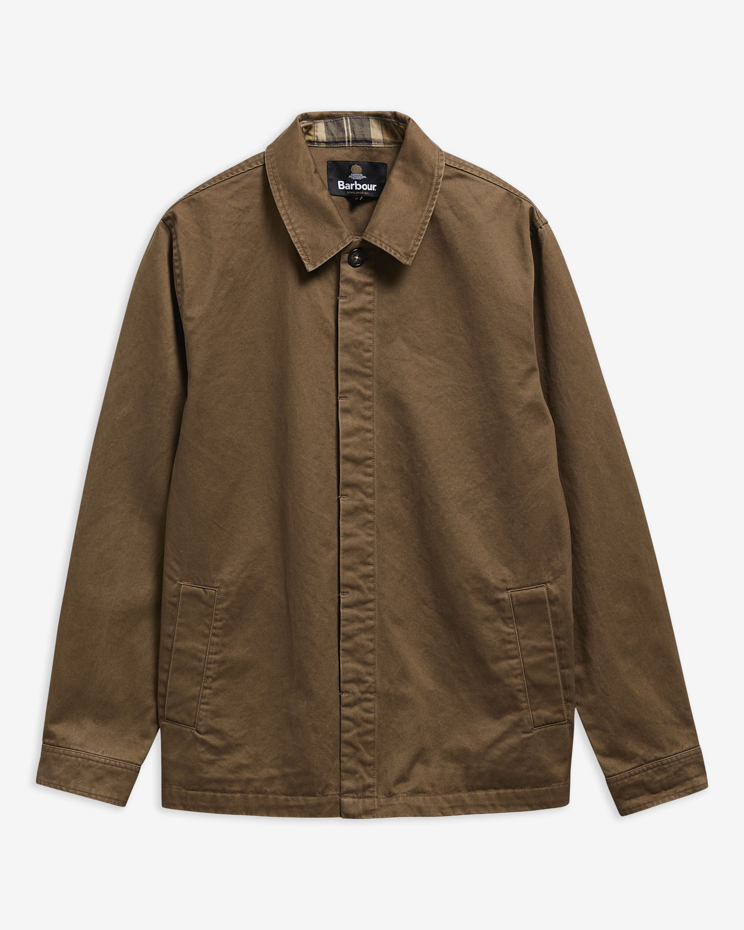 Yorklane Twill Overshirt Dark Sand