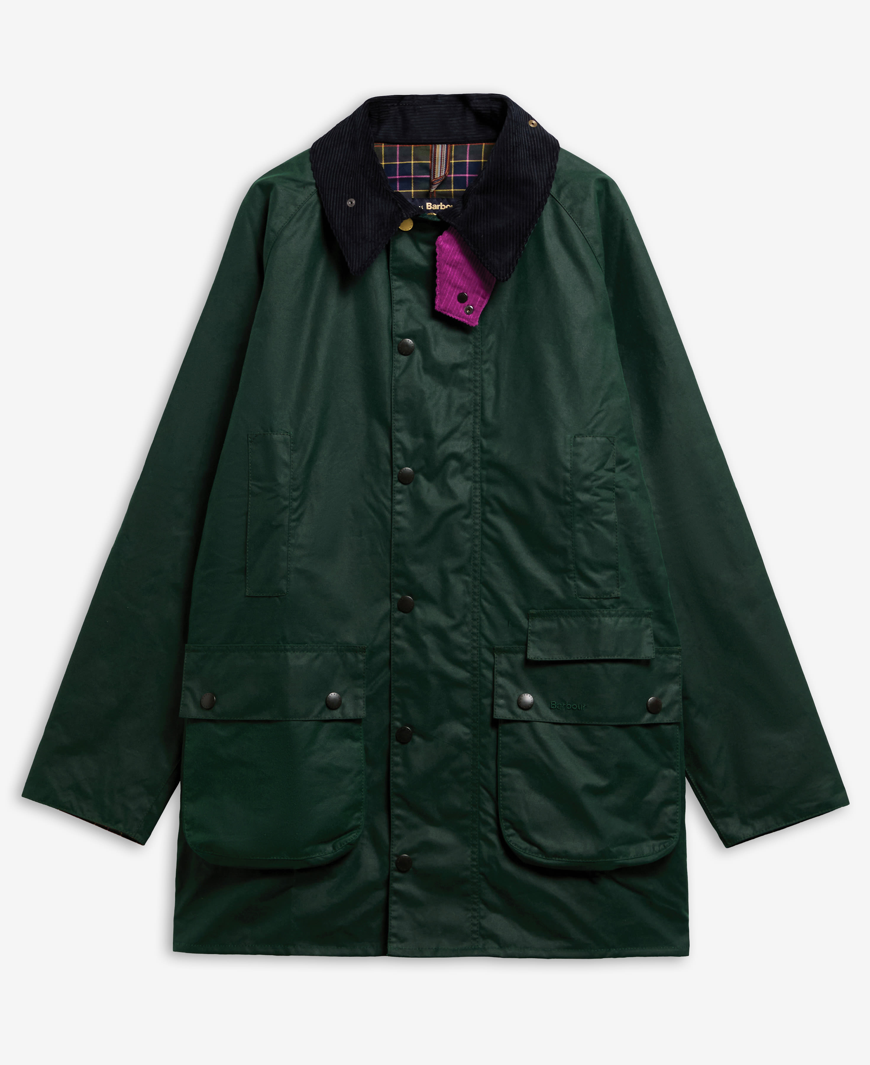 Paul Smith Loves Barbour Gamefair Waxed Jacket Bottle Green