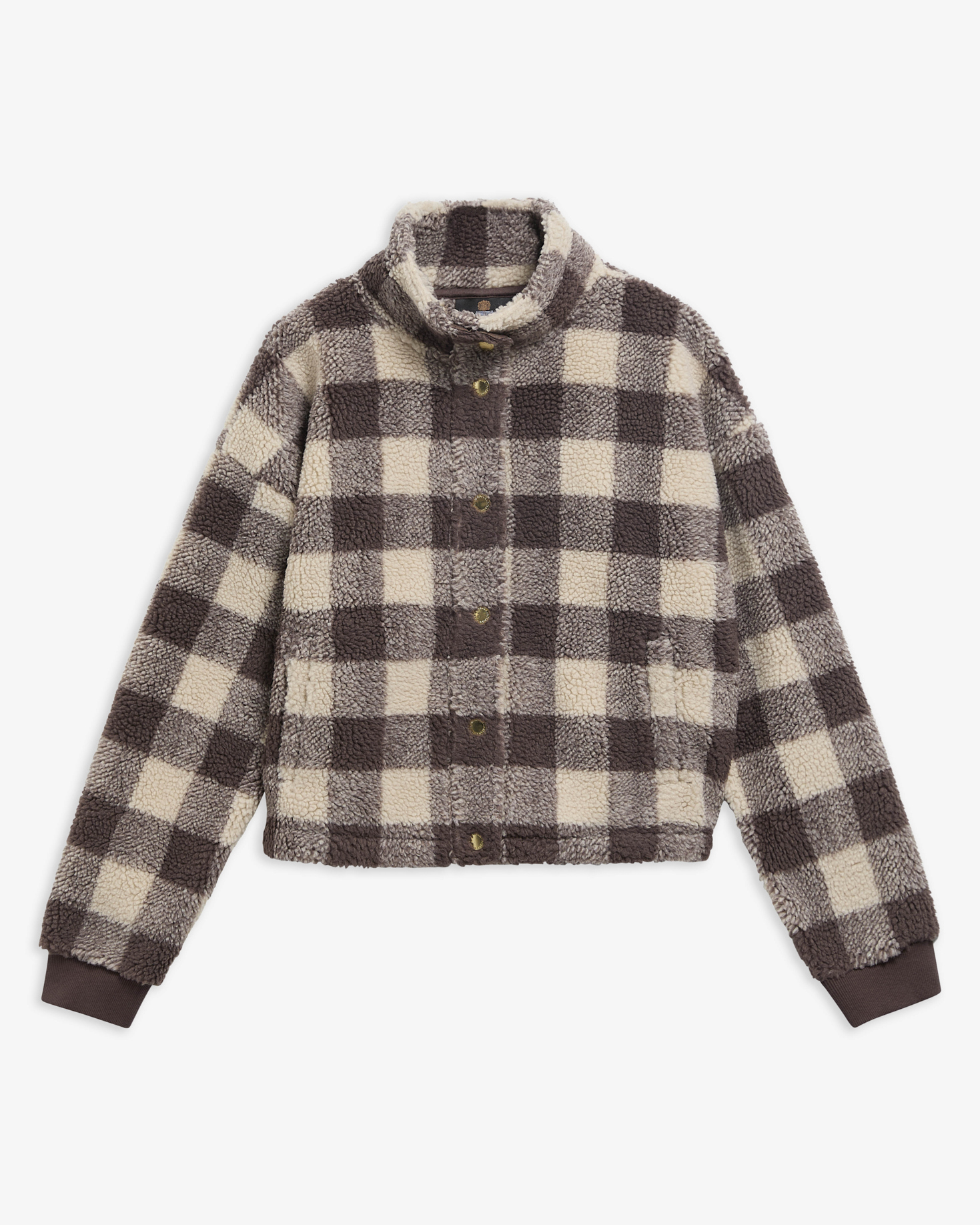 Amaya Check Fleece Truffle Multi