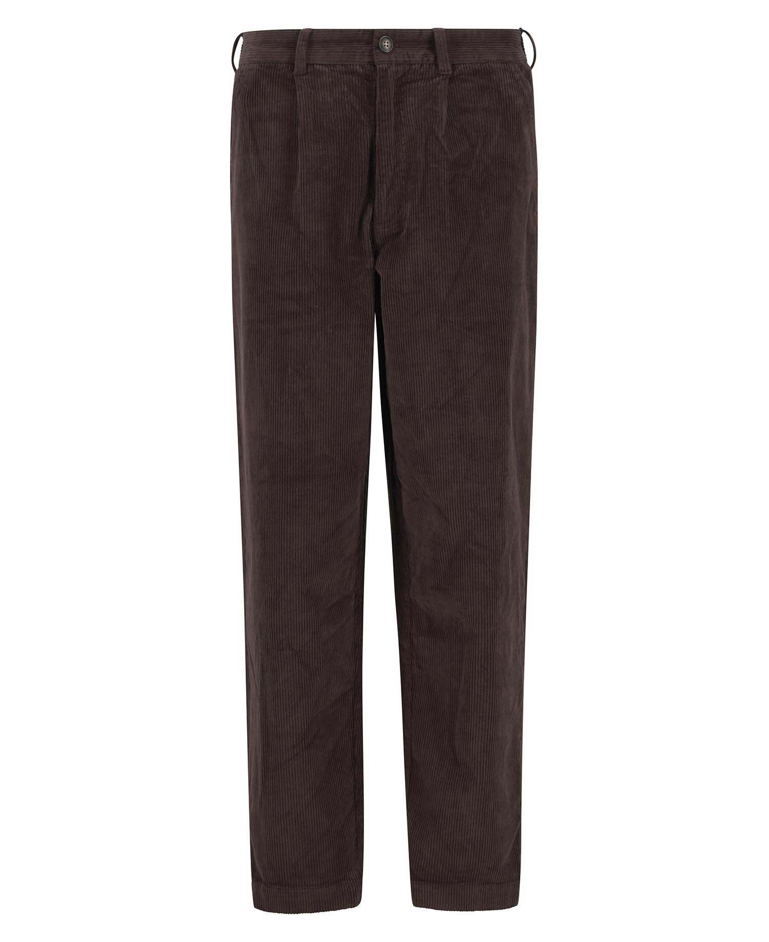 Stretch Cord Relaxed Trousers Dark Oak
