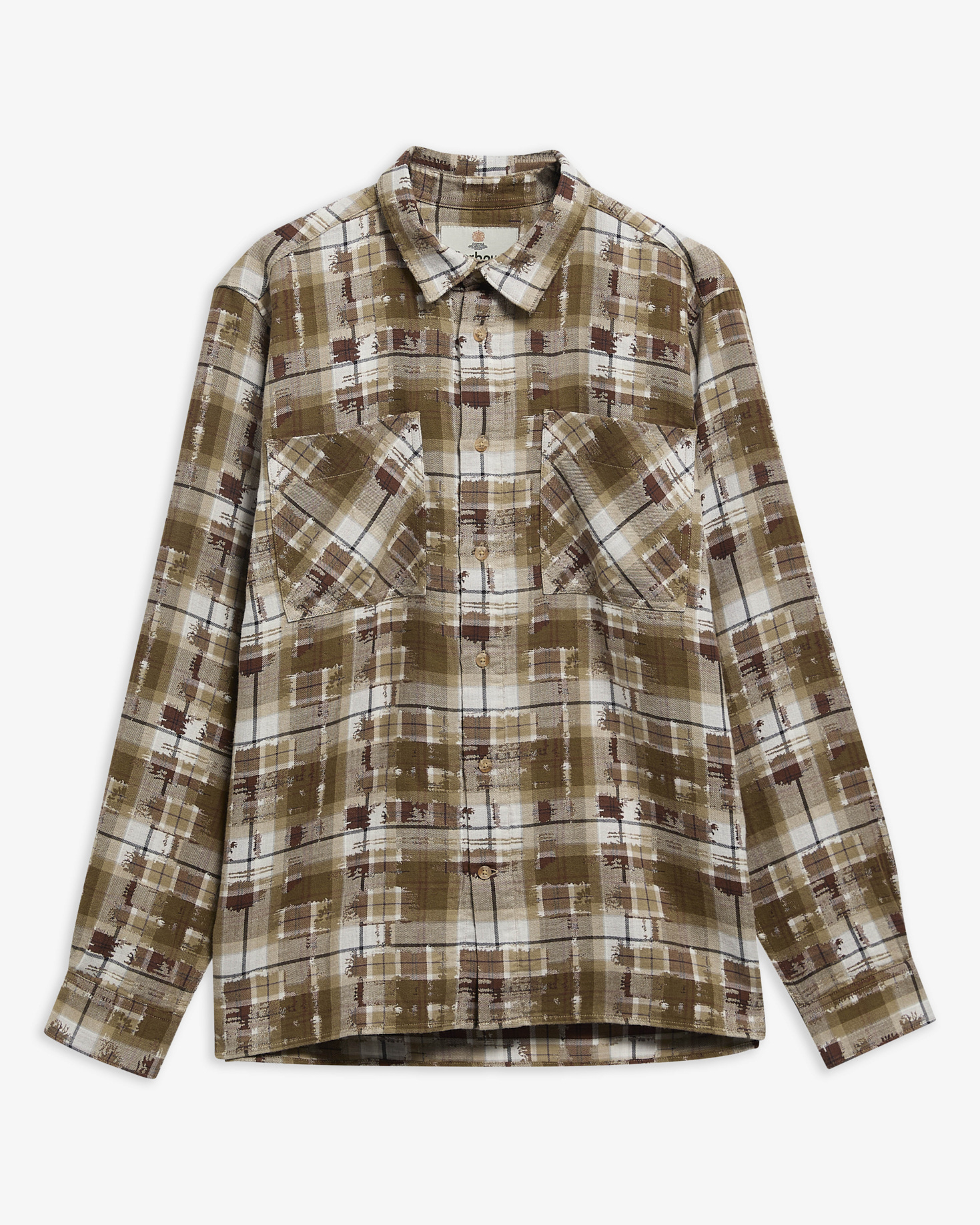 Gordale Relaxed Tartan Long-Sleeved Shirt Beech
