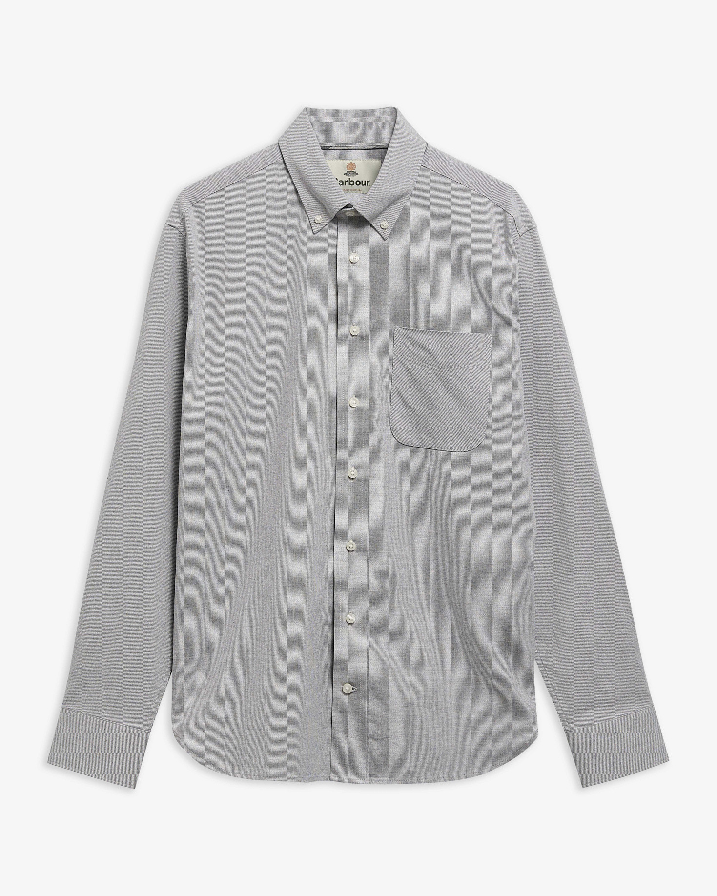 Barbour Hemd Nevis Authentic Fit Grey Marl