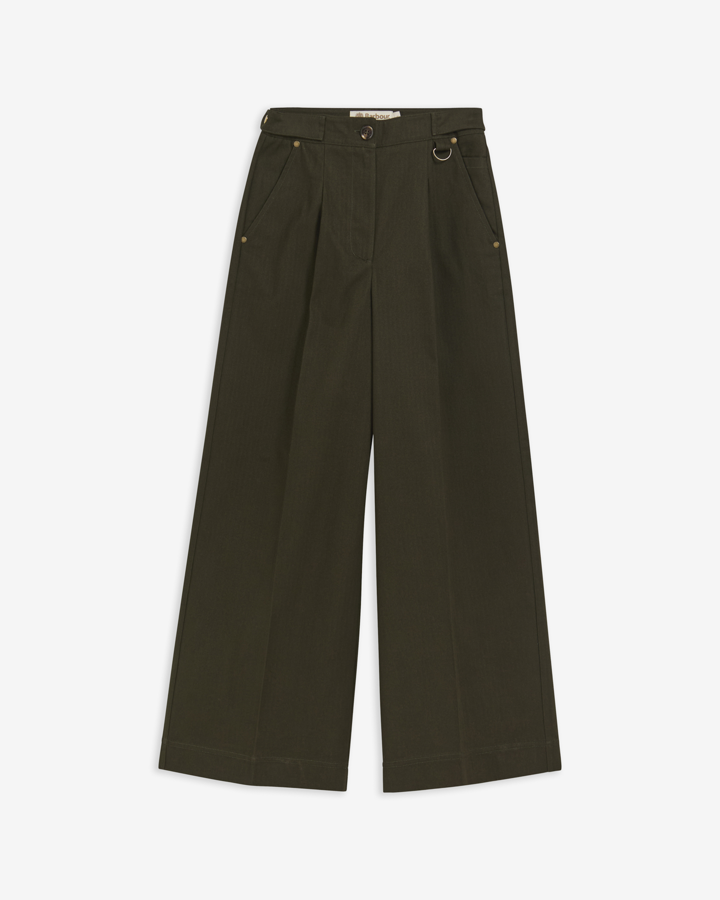 Barbour Hose Annette Wide-Leg Sage