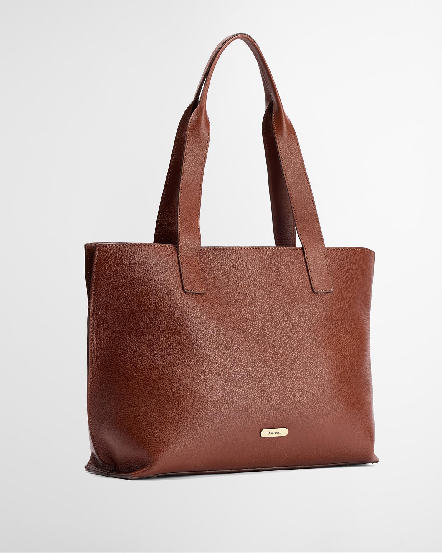 Alder Large Leather Tote Bag Brown
