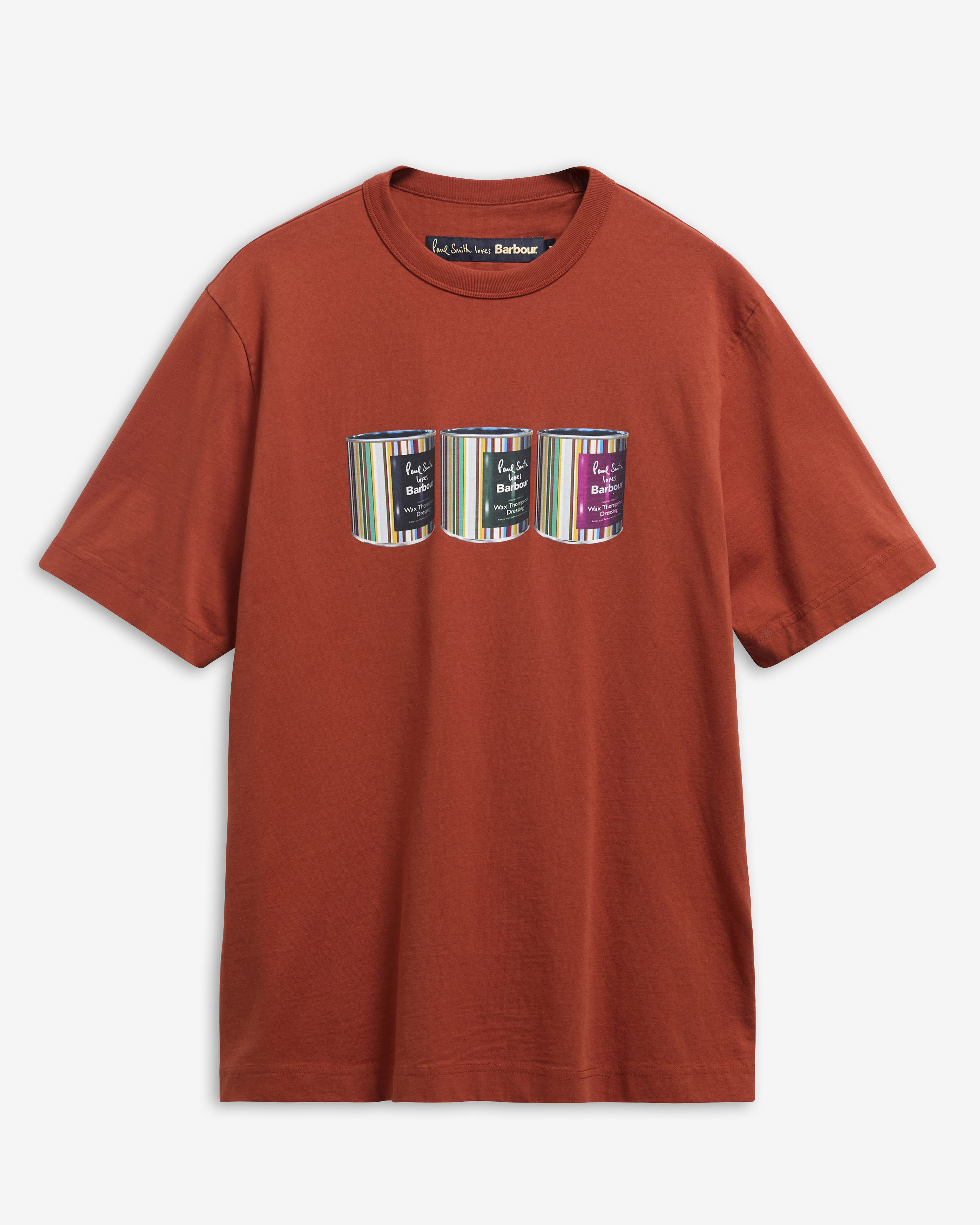 Paul Smith Loves Barbour T-Shirt Tinned Graphic Russet