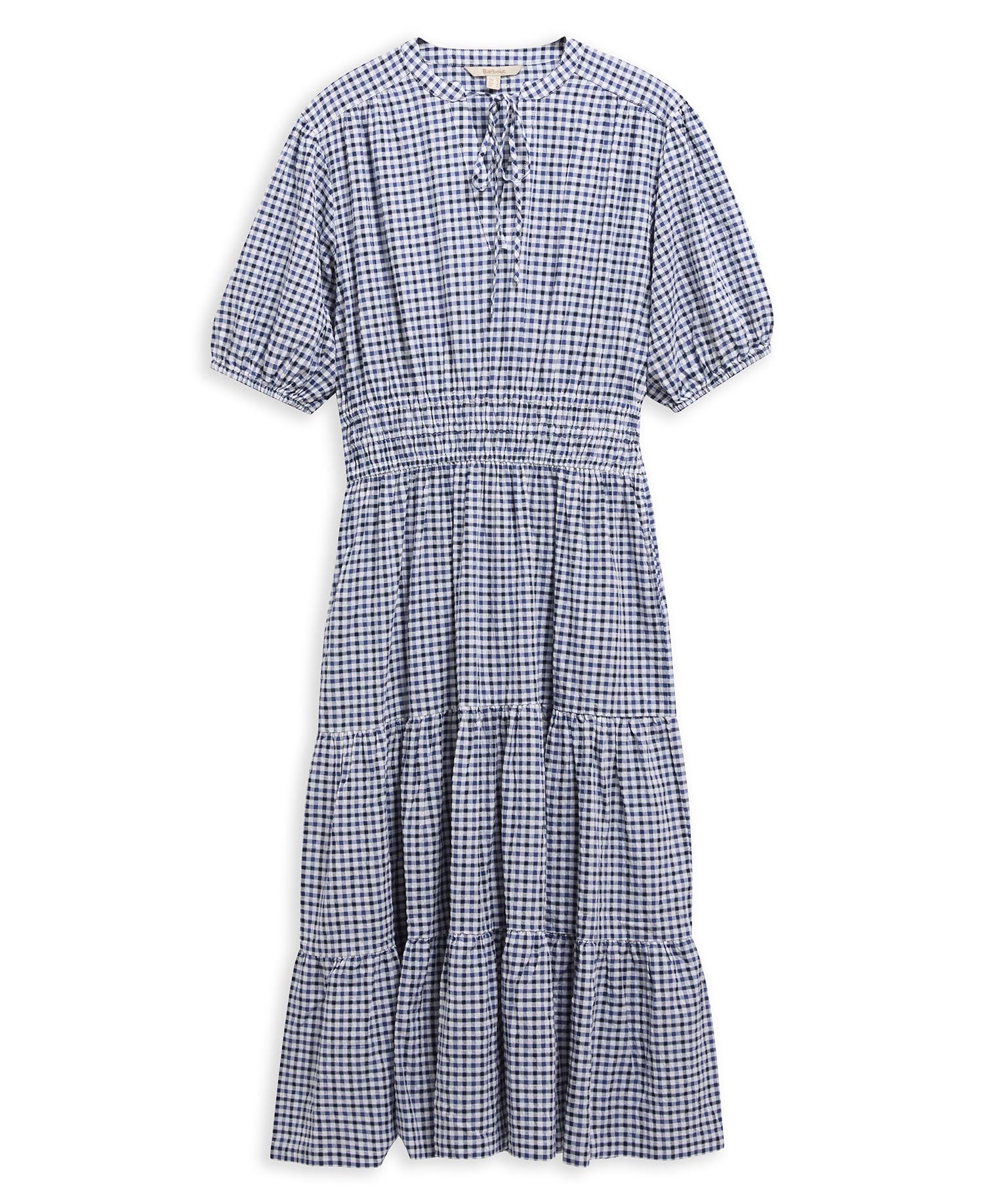 Abito midi Ashwell a balze con motivo a quadretti Multi Gingham