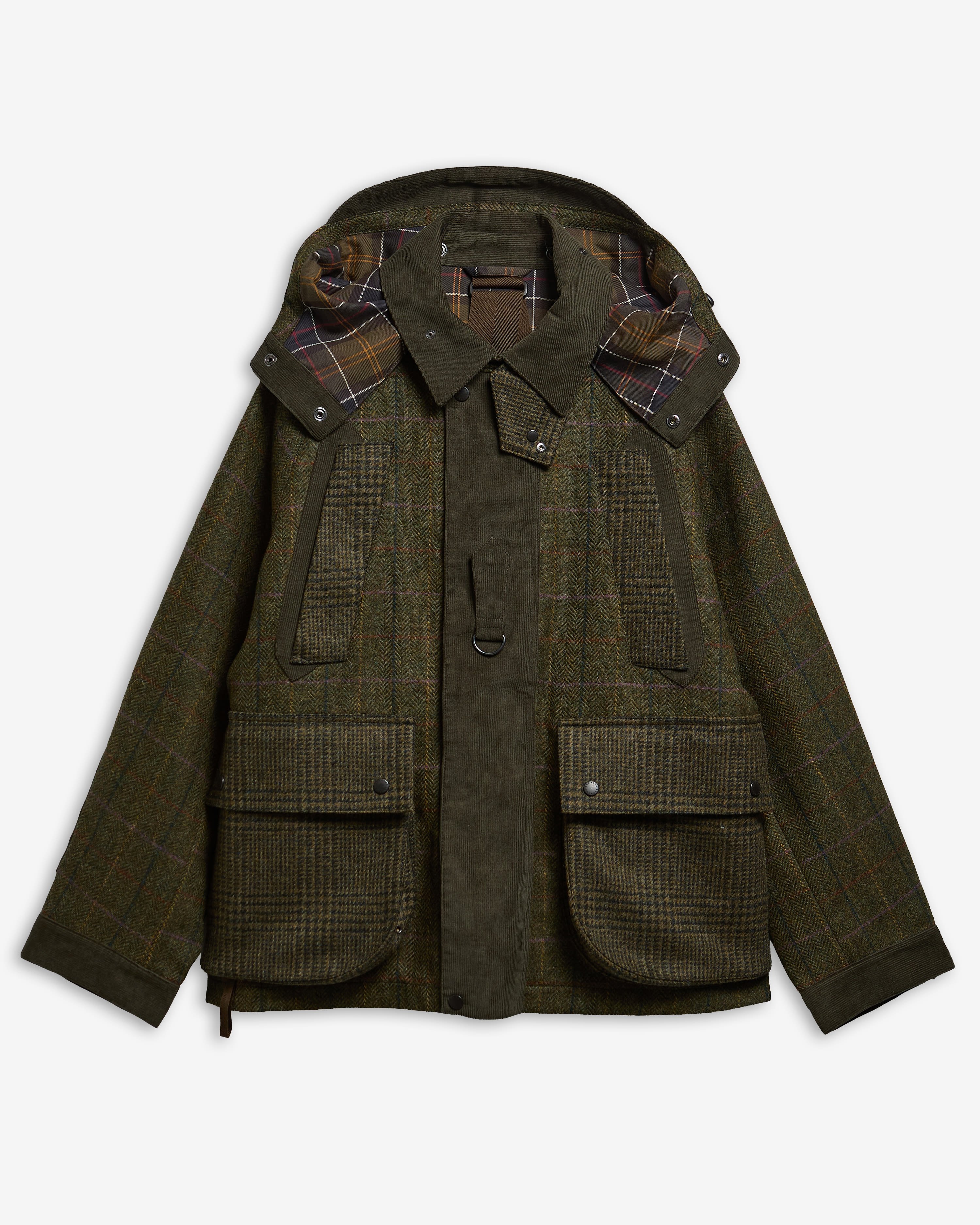 Giacca in lana Barbour x Norbit Olive