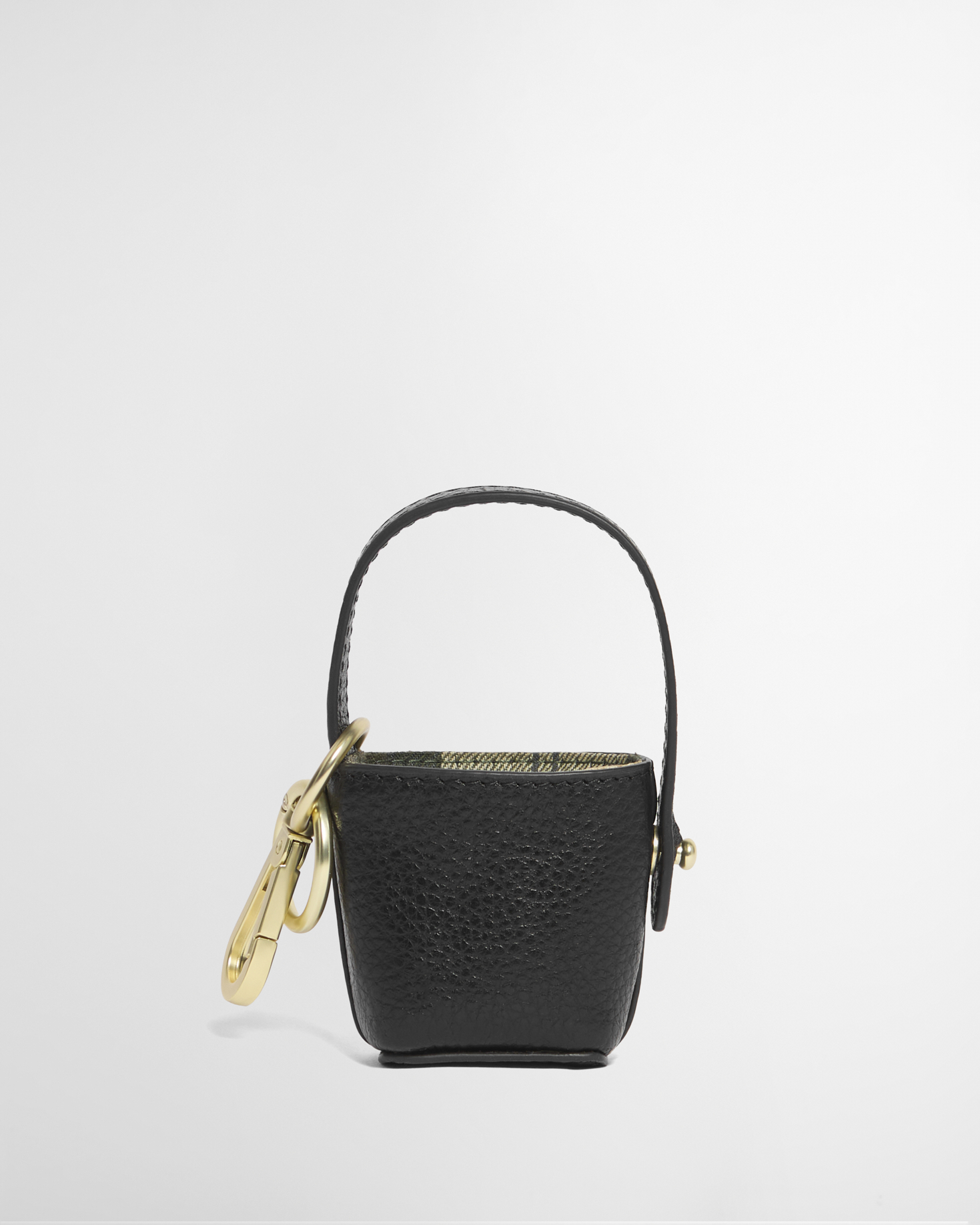 Lederanh&auml;nger Bucket Bag Black