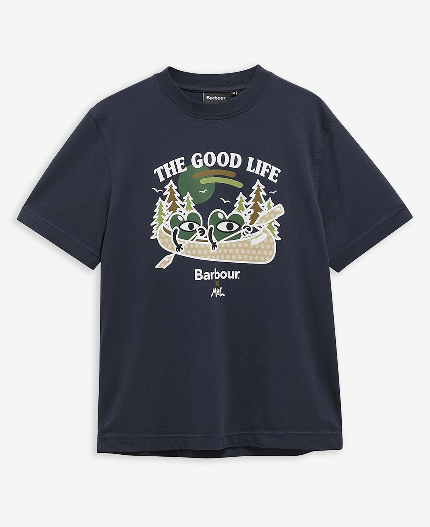 Barbour x Mul T-Shirt Good Life Relaxed Navy