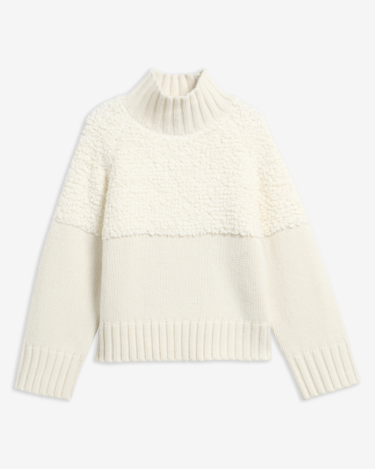 Rothley Funnel Neck Jumper Ecru