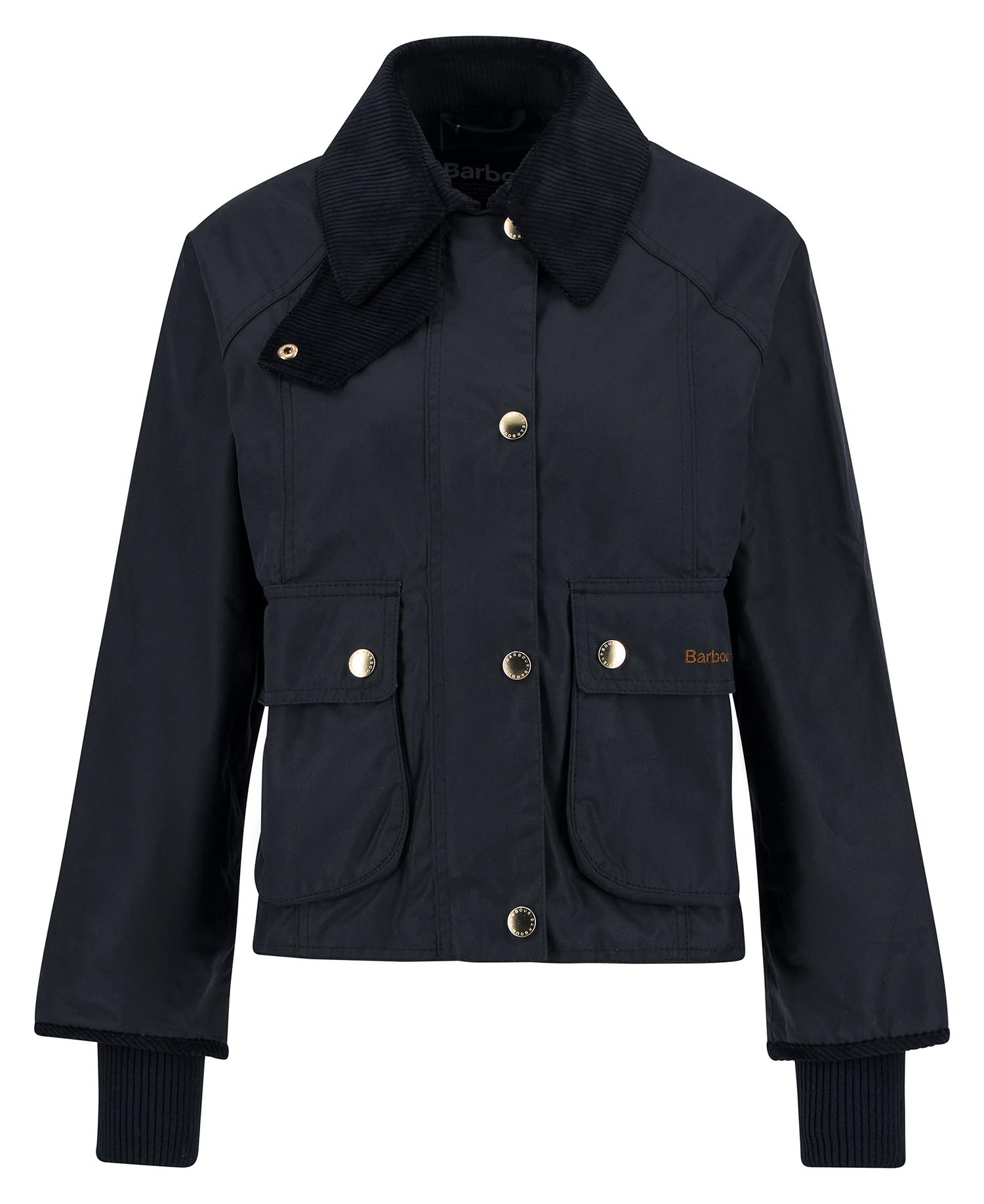Wachsjacke Cropped Beadnell Navy/Classic