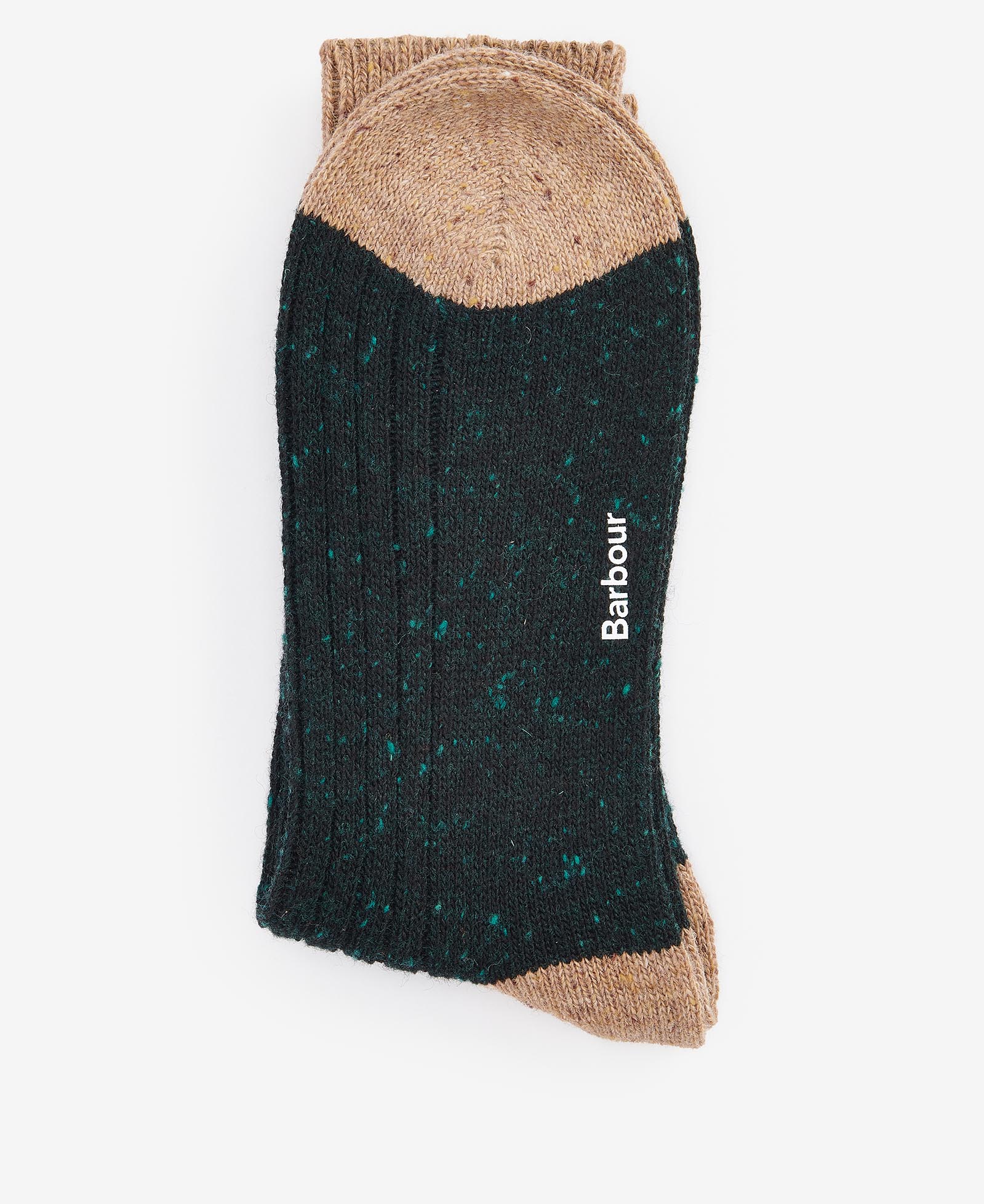 Houghton Socks Evergreen-Sandstone