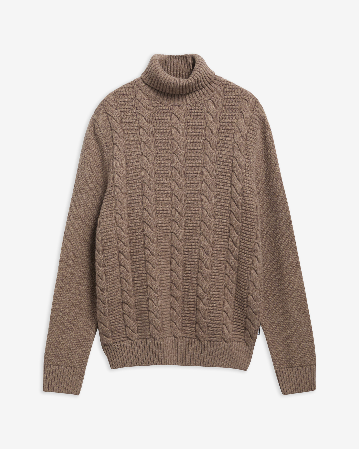 Barbour Rollkragenpullover Staplecross Lambswool Stone