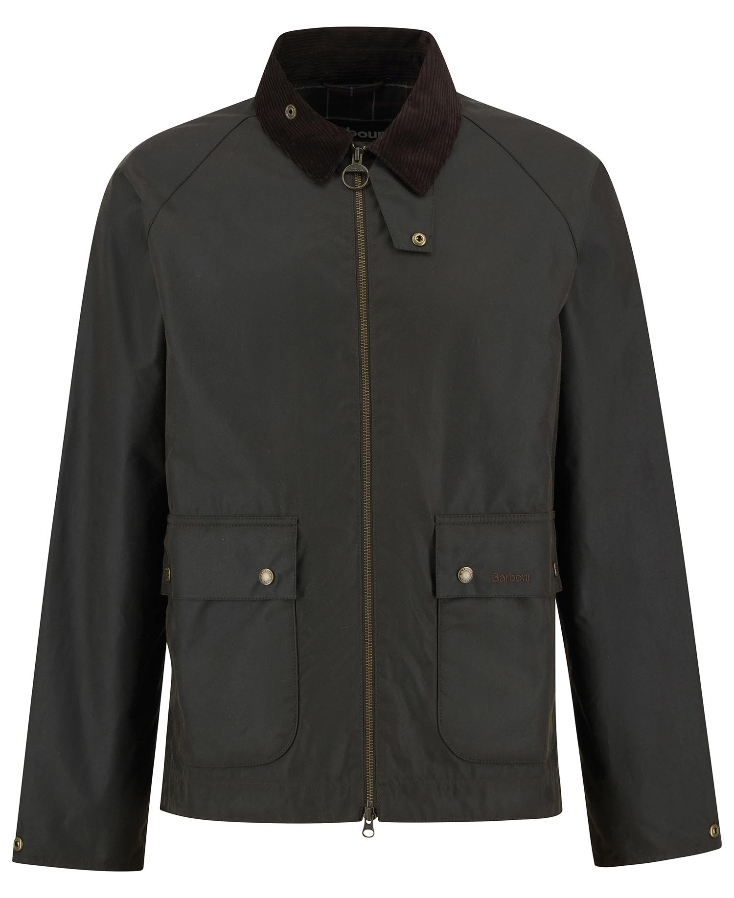 Bedale Short Waxed Jacket Olive