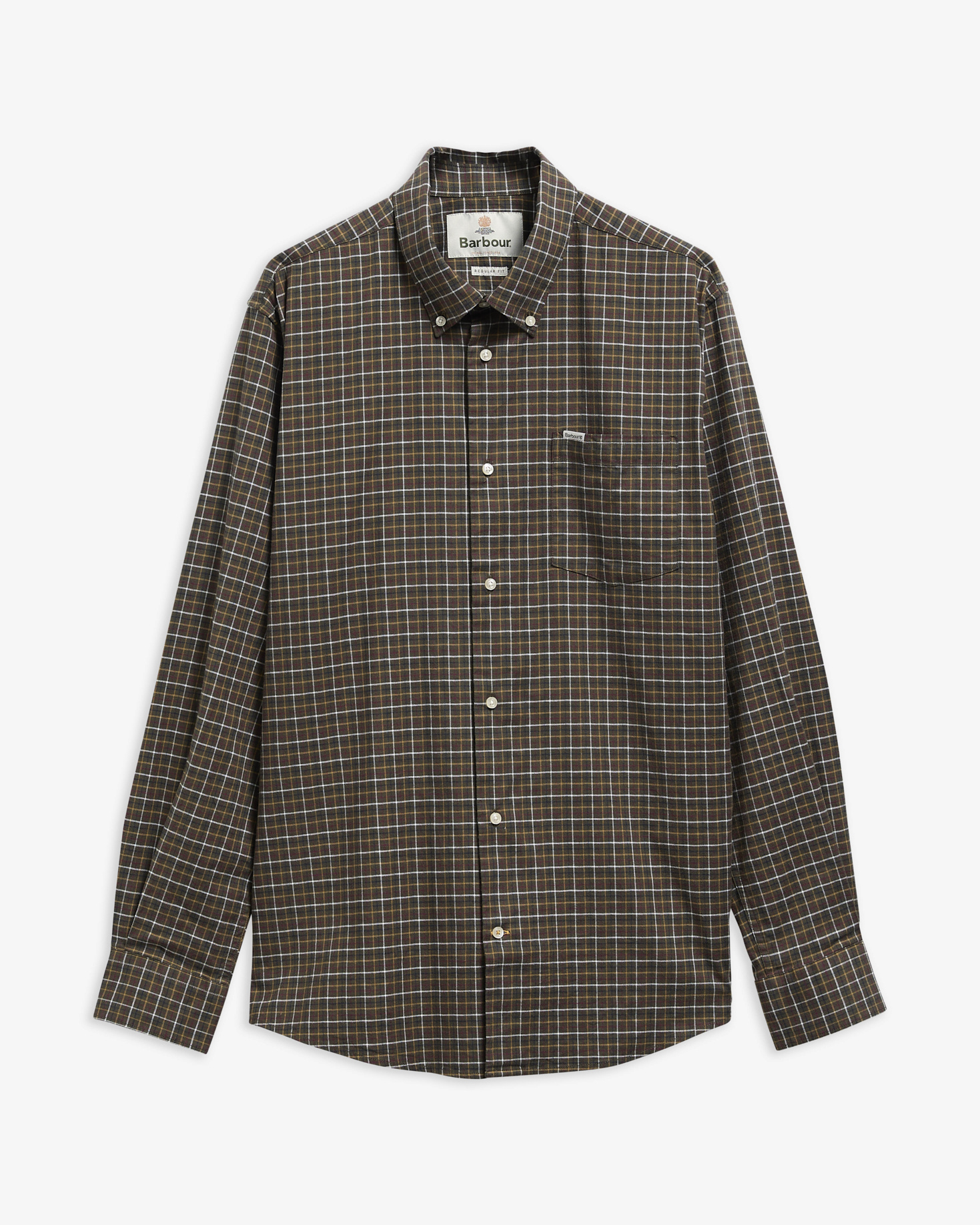 Barbour Hemd Alderwood Tattersall Olive