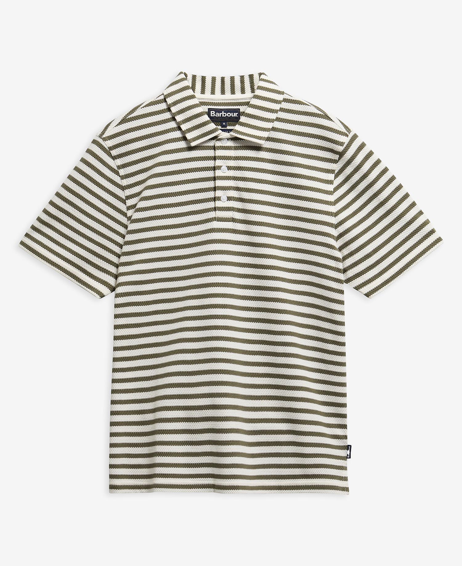 Poloshirt Farlam Striped Tailored Whisper White