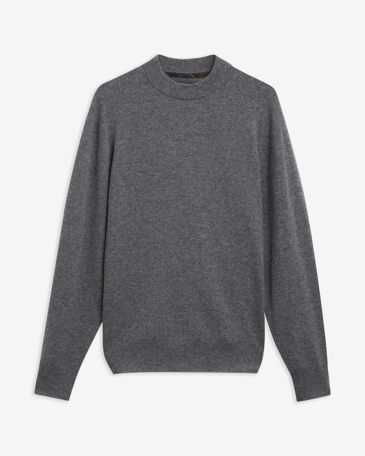 Barbour Kaschmirpullover Pure Rundhalsausschnitt Pewter