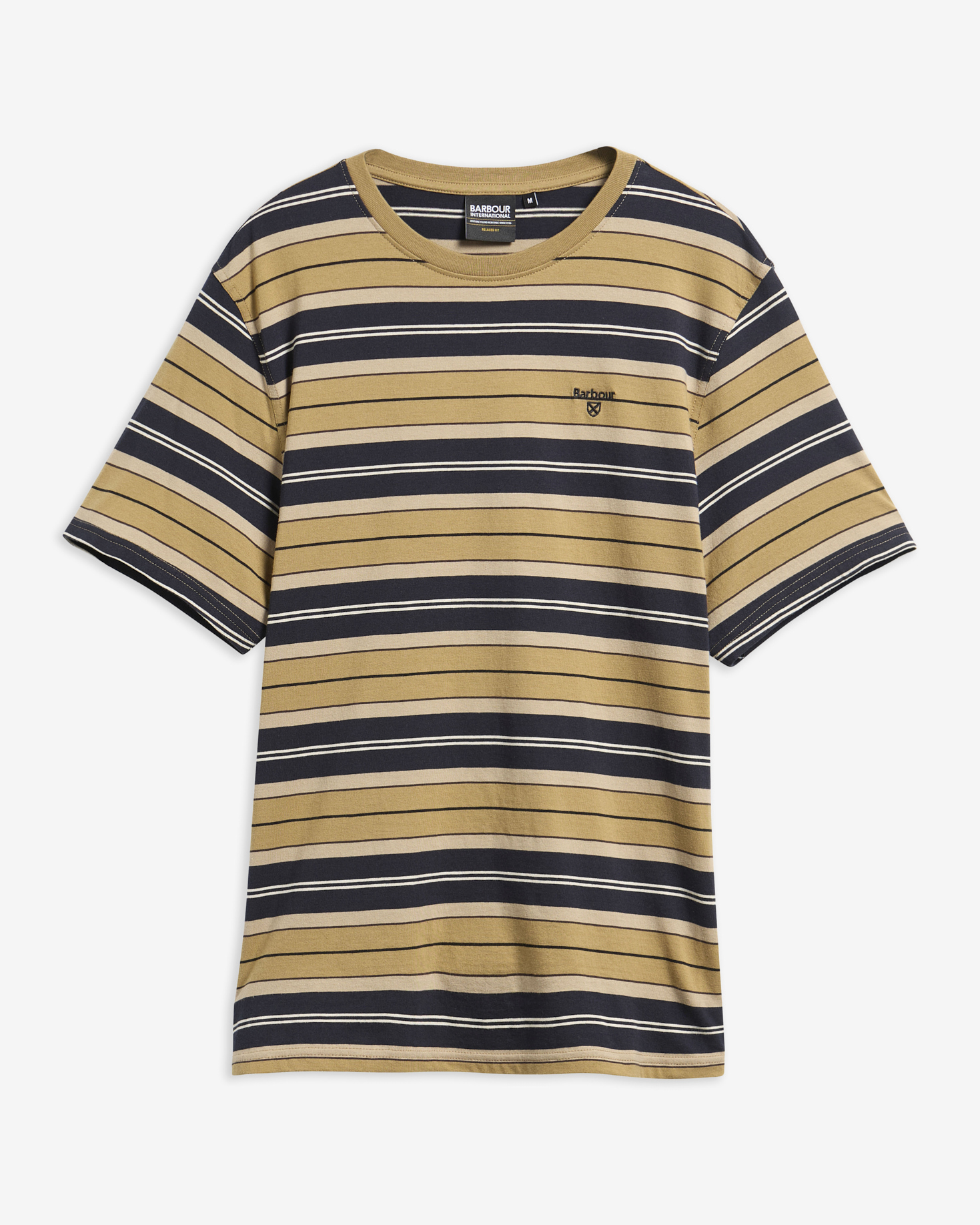Barbour T-Shirt Tartham Striped Tailored Stone