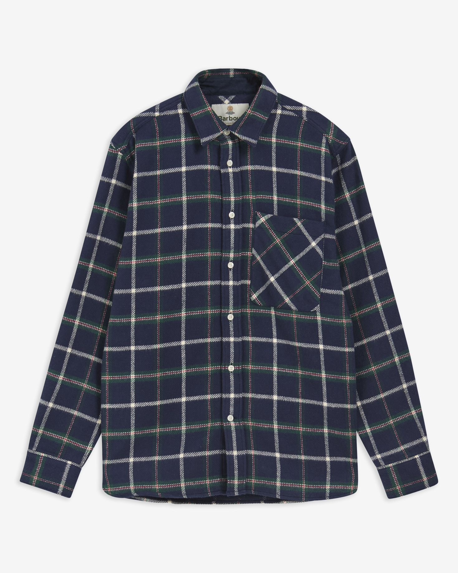 Barbour Hemd Hetton Authentic Fit Navy