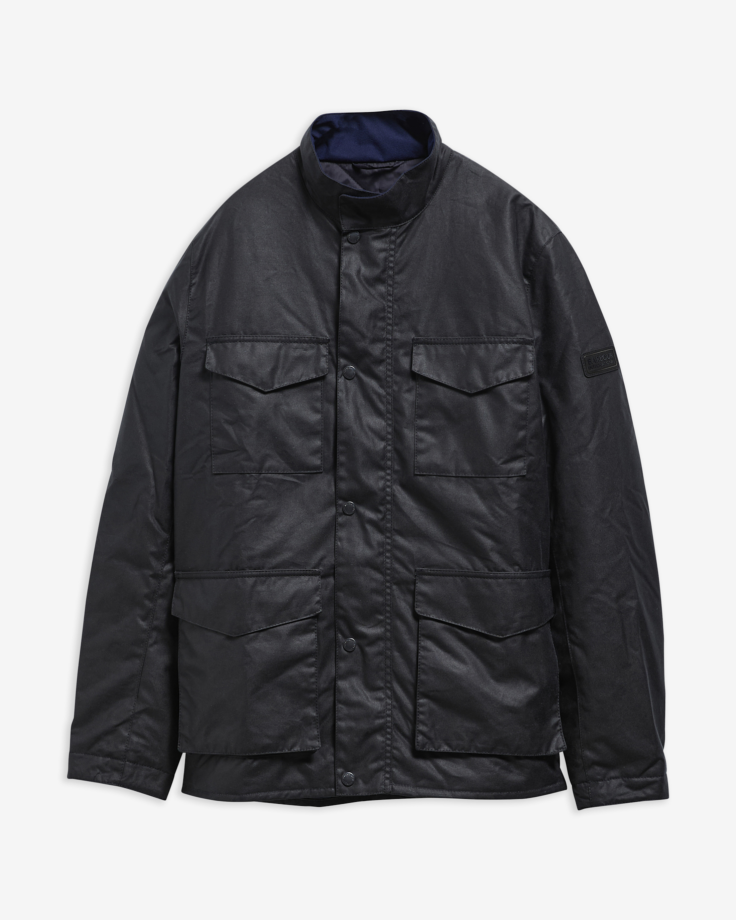 B.Intl Wachsjacke Milford Dark Navy
